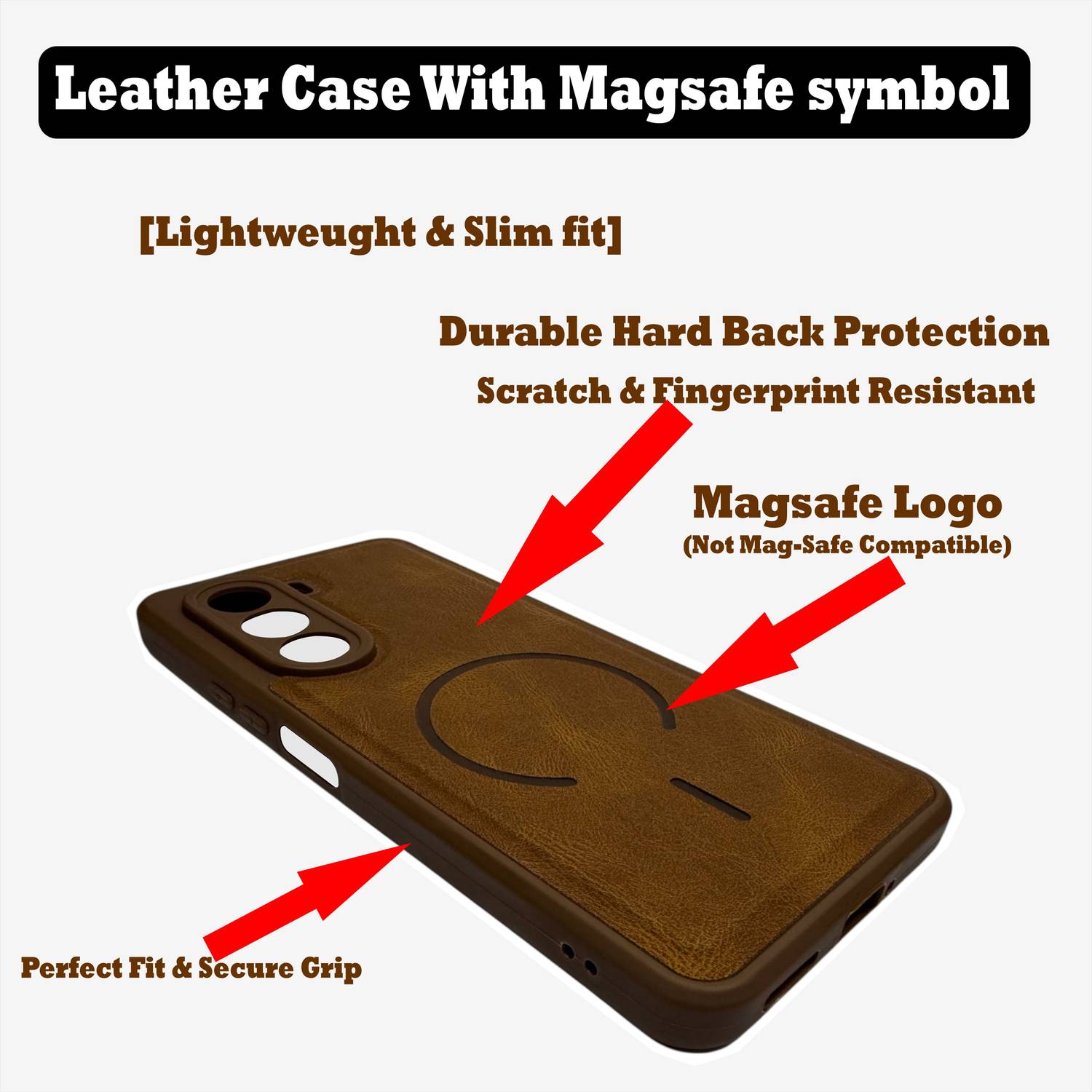 SBMS Back Cover for Realme P4X 5G Brown - Image 4