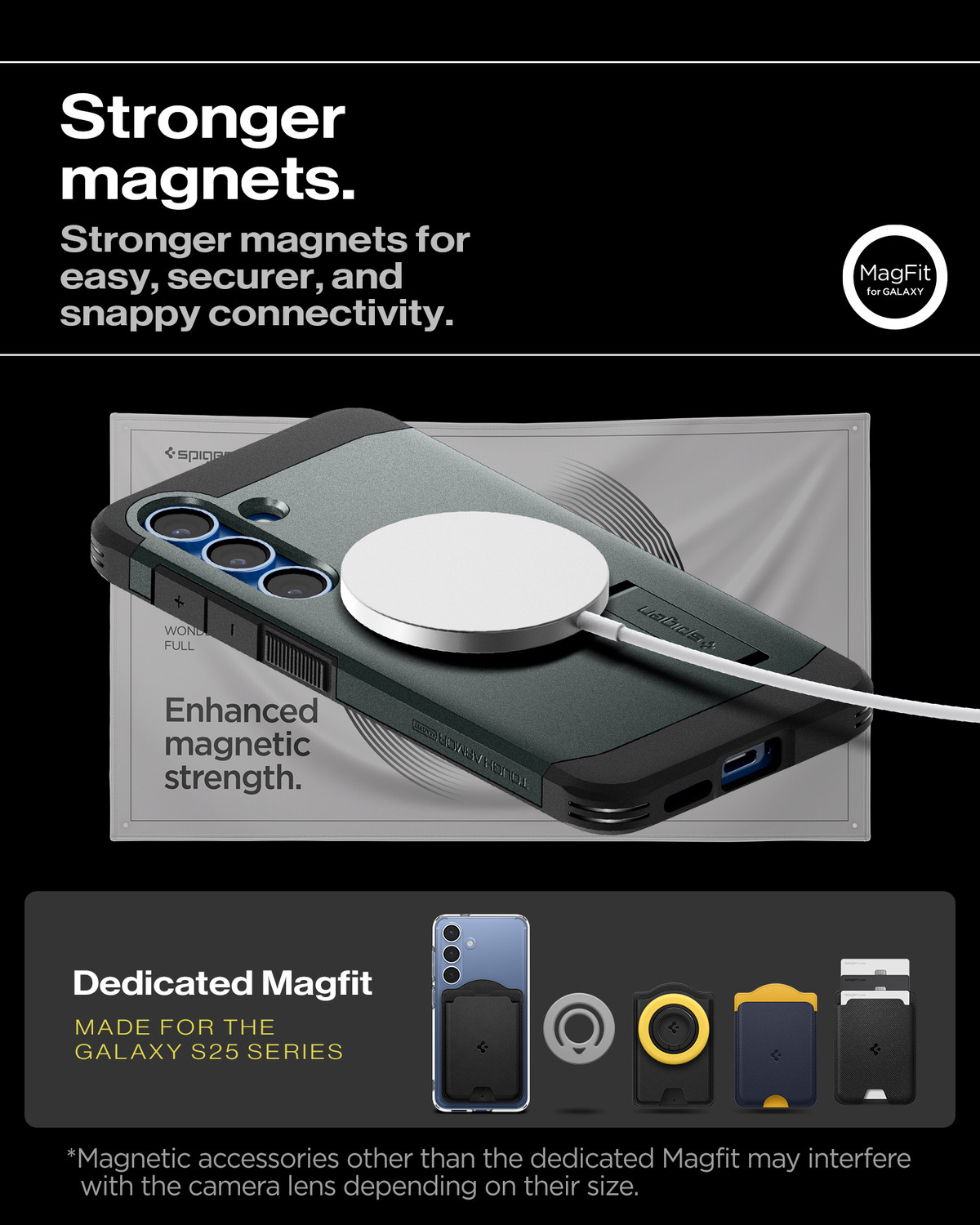 Image of Spigen Tough Armor (AI) MagFit Back Cover for Samsung Galaxy S25 Plus 5G