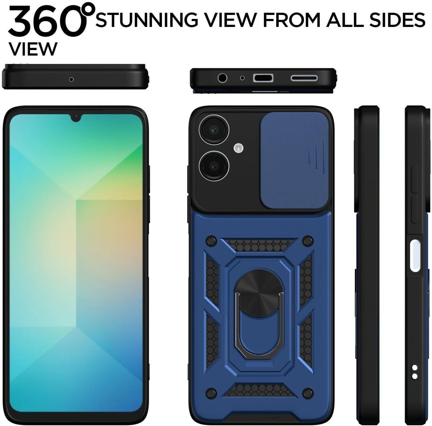 Image of KIVANO LUXE Back Cover for Samsung Galaxy A06 5G / Samsung Galaxy F06 5G / Samsung Galaxy M06 5G|D10 Tough Armor