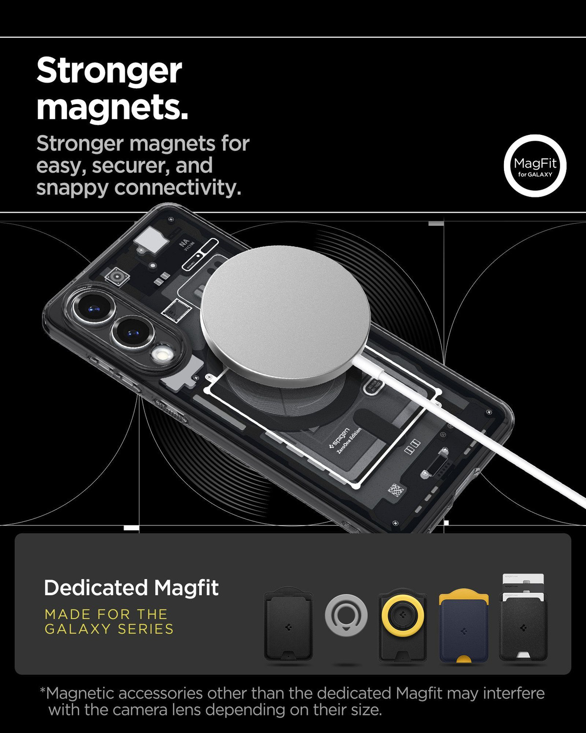 Image of Spigen Ultra Hybrid MagFit Back Cover for Samsung Galaxy S25 Edge