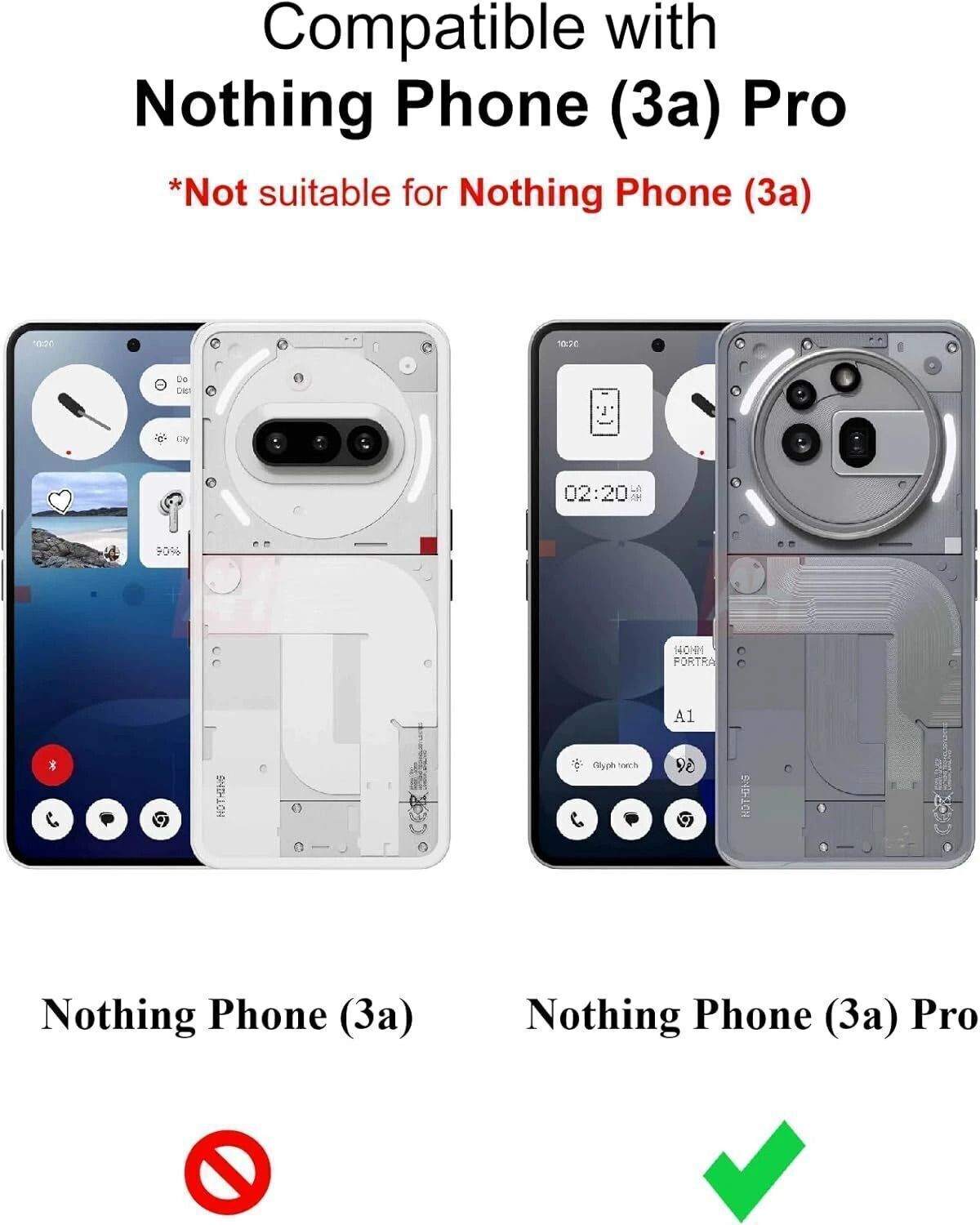 Image of CLOYAAR Back Cover for Nothing Phone (3a) Pro