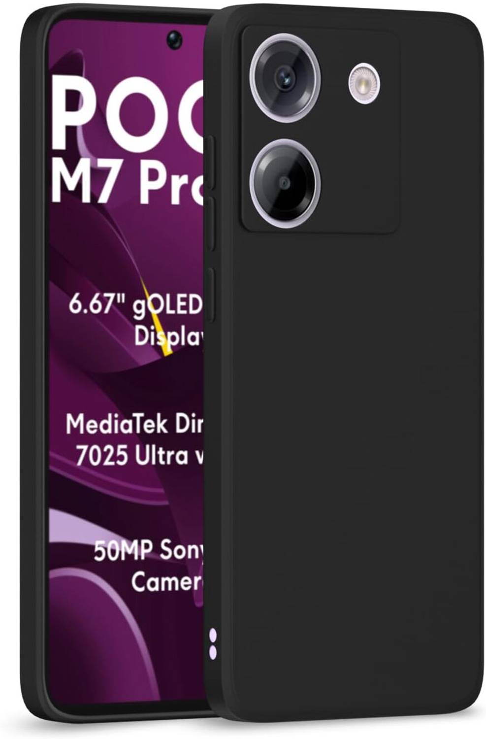 AKSHUD Back Cover for Poco M7 Pro 5G, (CA)