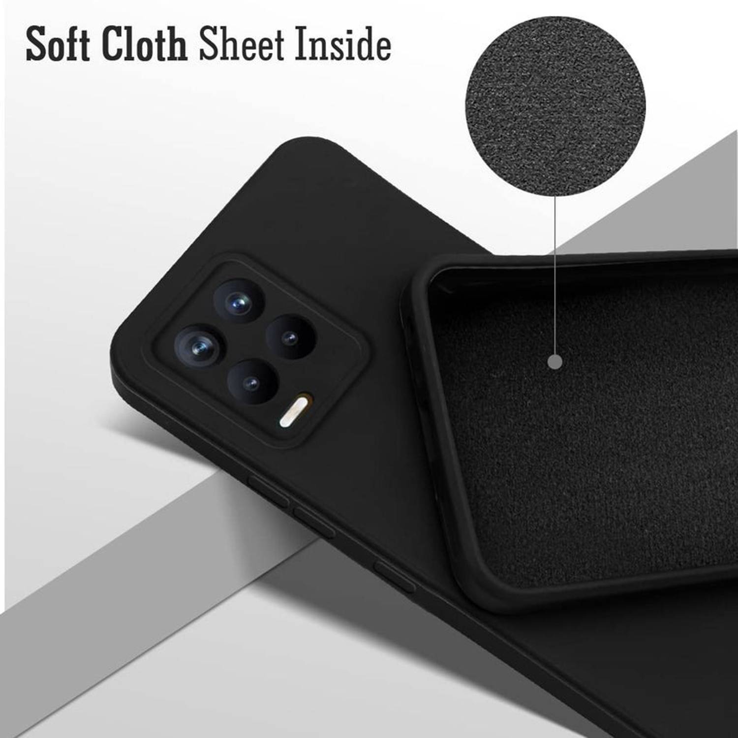 OuterCase Back Cover for Realme 8 4G Black - Image 3
