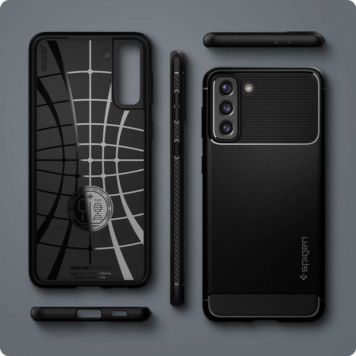 Image of Spigen Rugged Armor Back Cover for SAMSUNG Galaxy S21