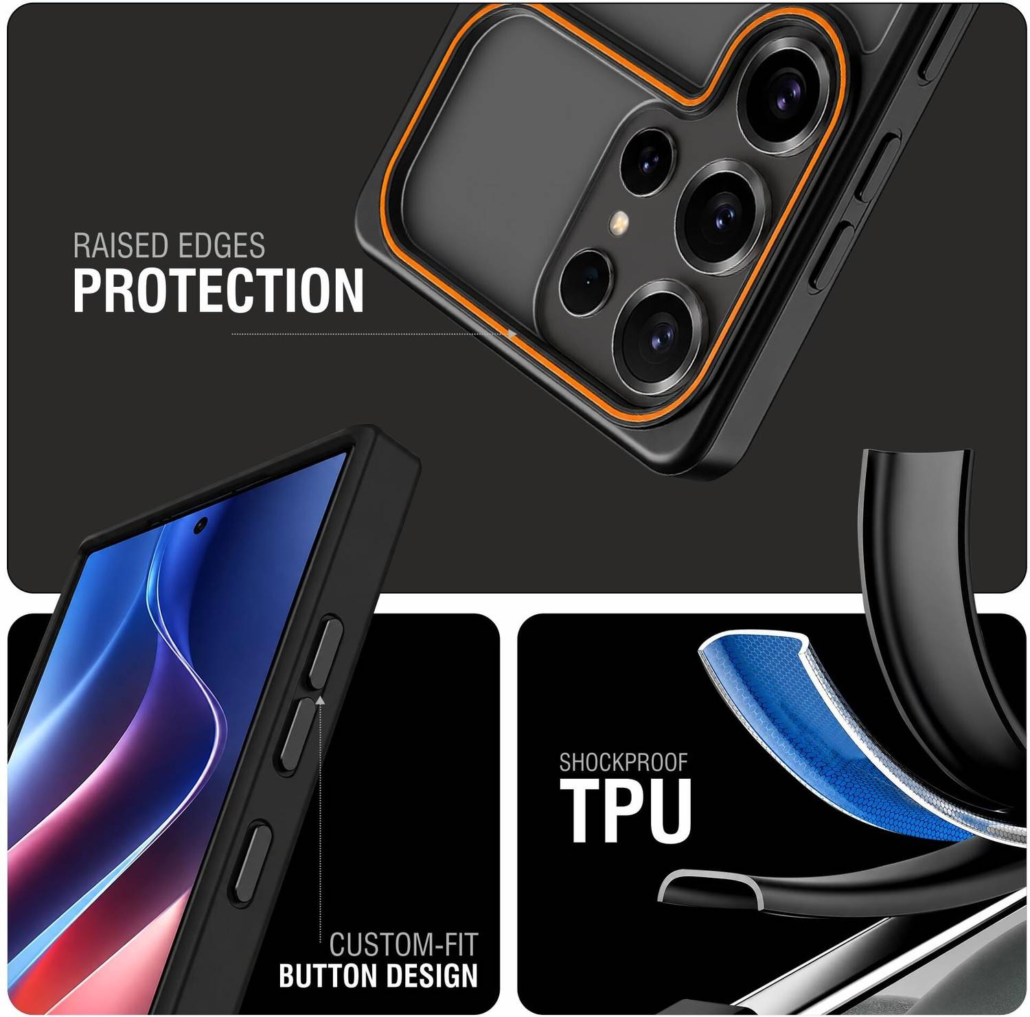 AIBEX Back Cover for Samsung Galaxy S26 Ultra 5G Black - Image 5
