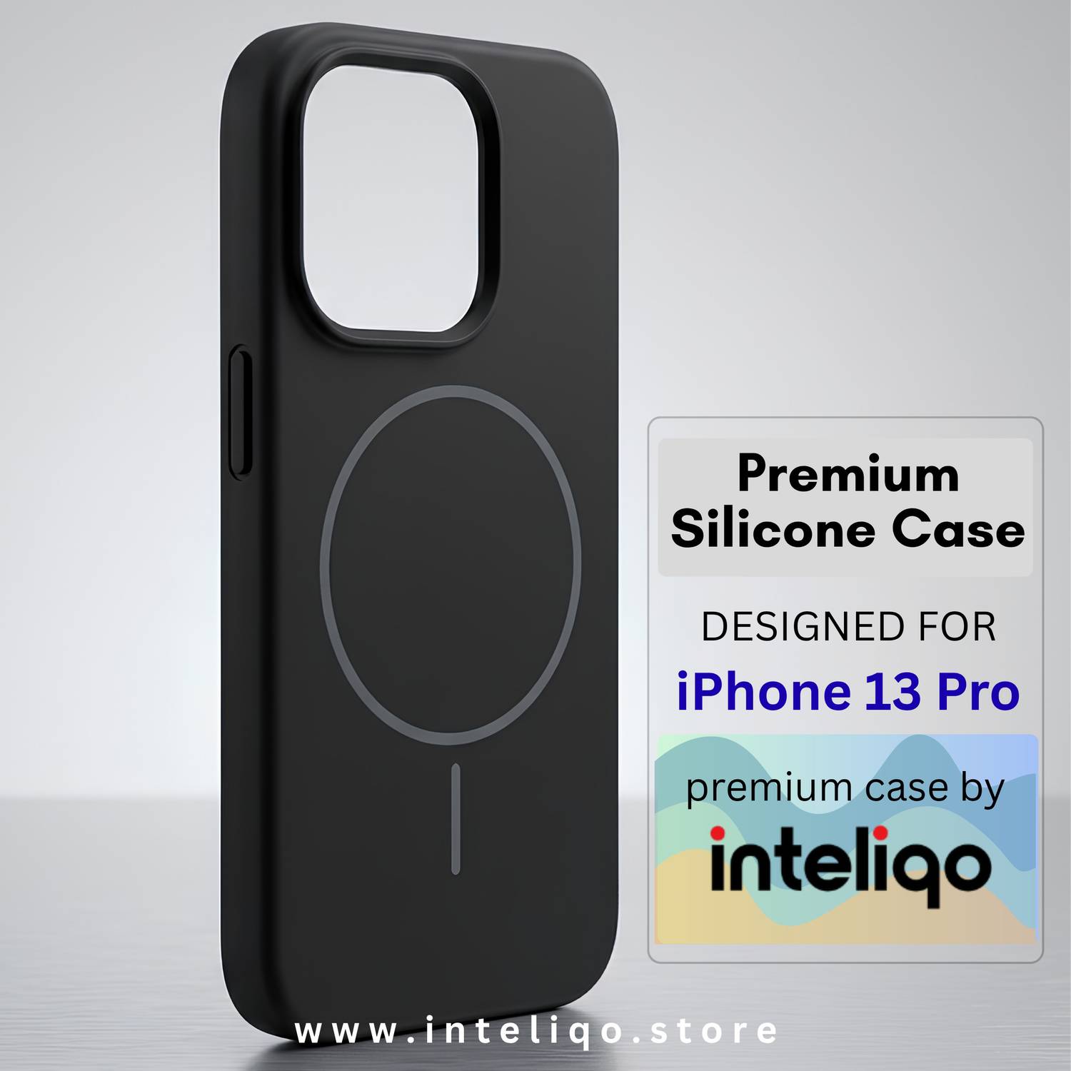 inteliqo Back Cover for Apple iPhone 13 Pro Black - Image 3