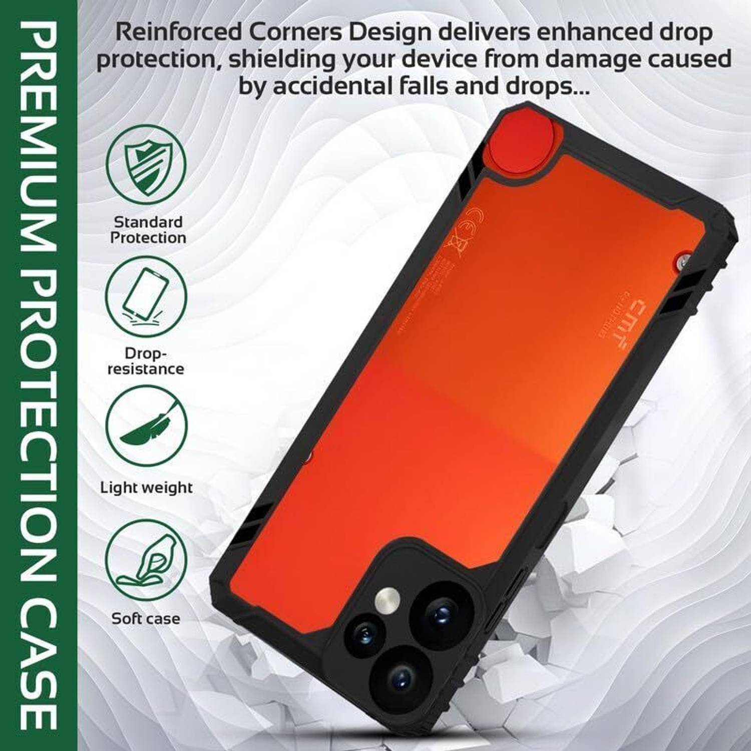 AIBEX Back Cover for CMF by Nothing Phone 2 Pro 5G |Transparent
