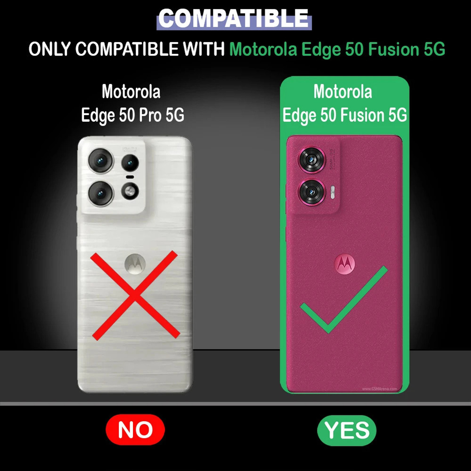 Image of Casotec Back Cover for MOTOROLA Edge 50 Fusion