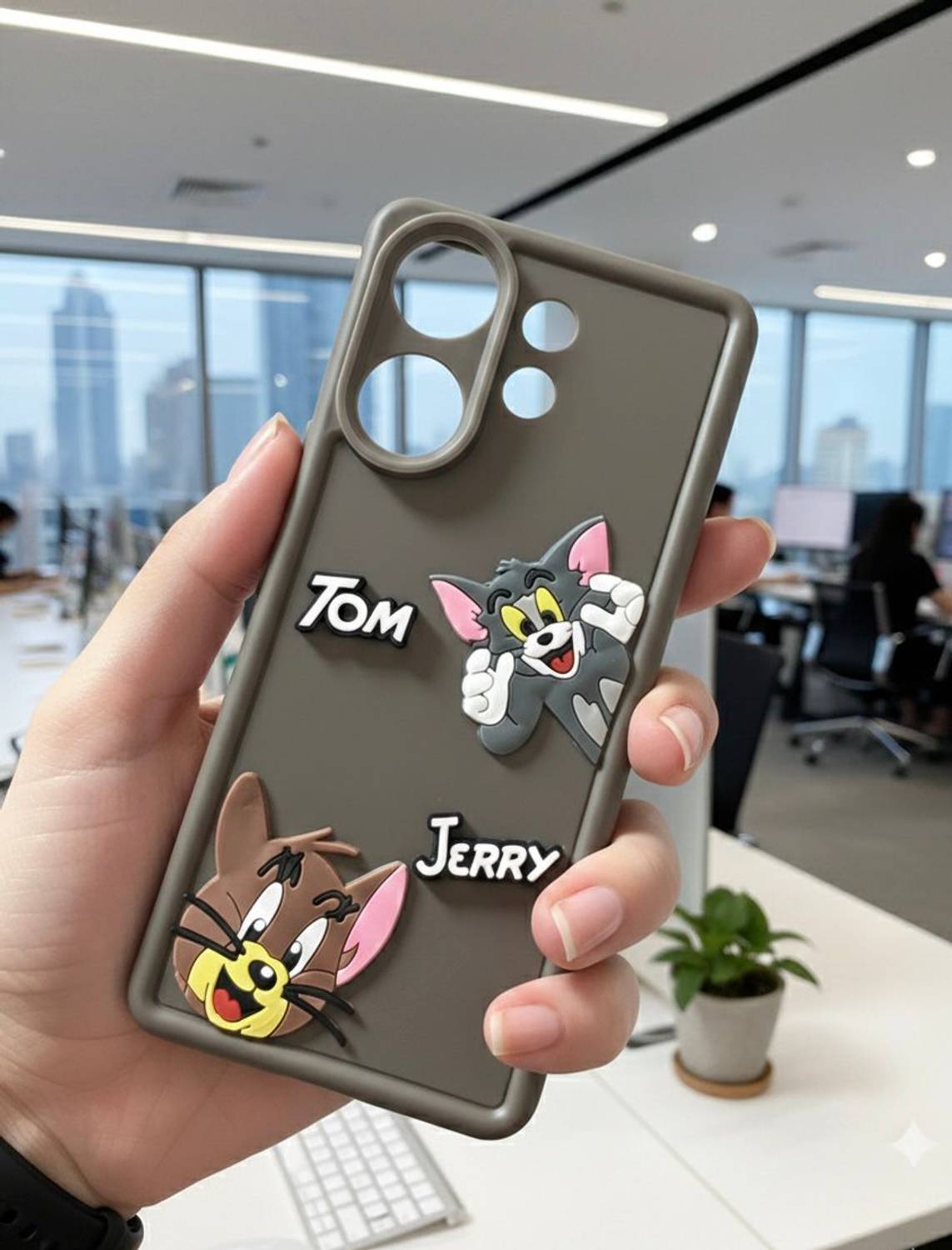Afabe Back Cover for Vivo V60 5G (Tom & Jerry)