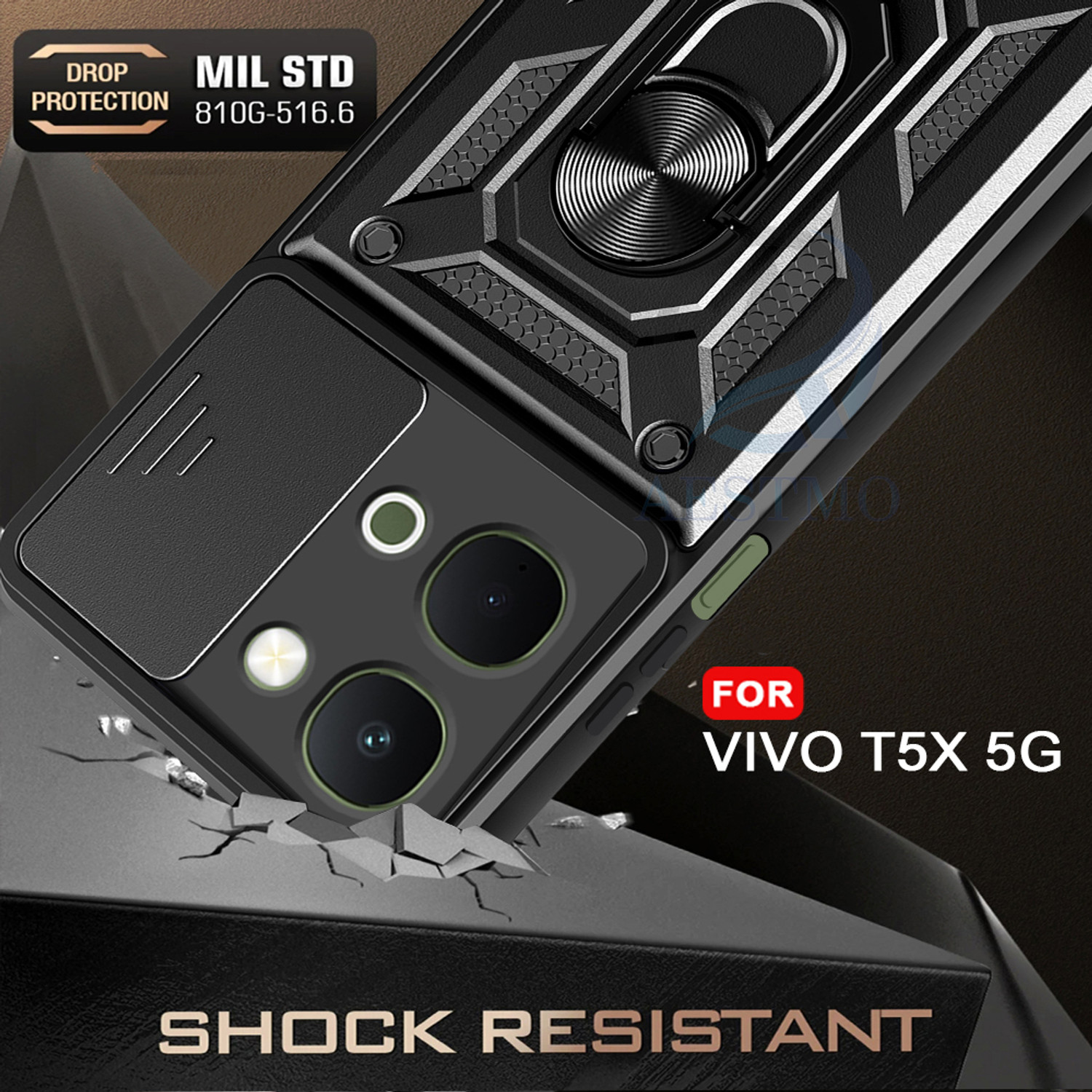 Image of AESTMO Back Cover for Vivo T5X 5G