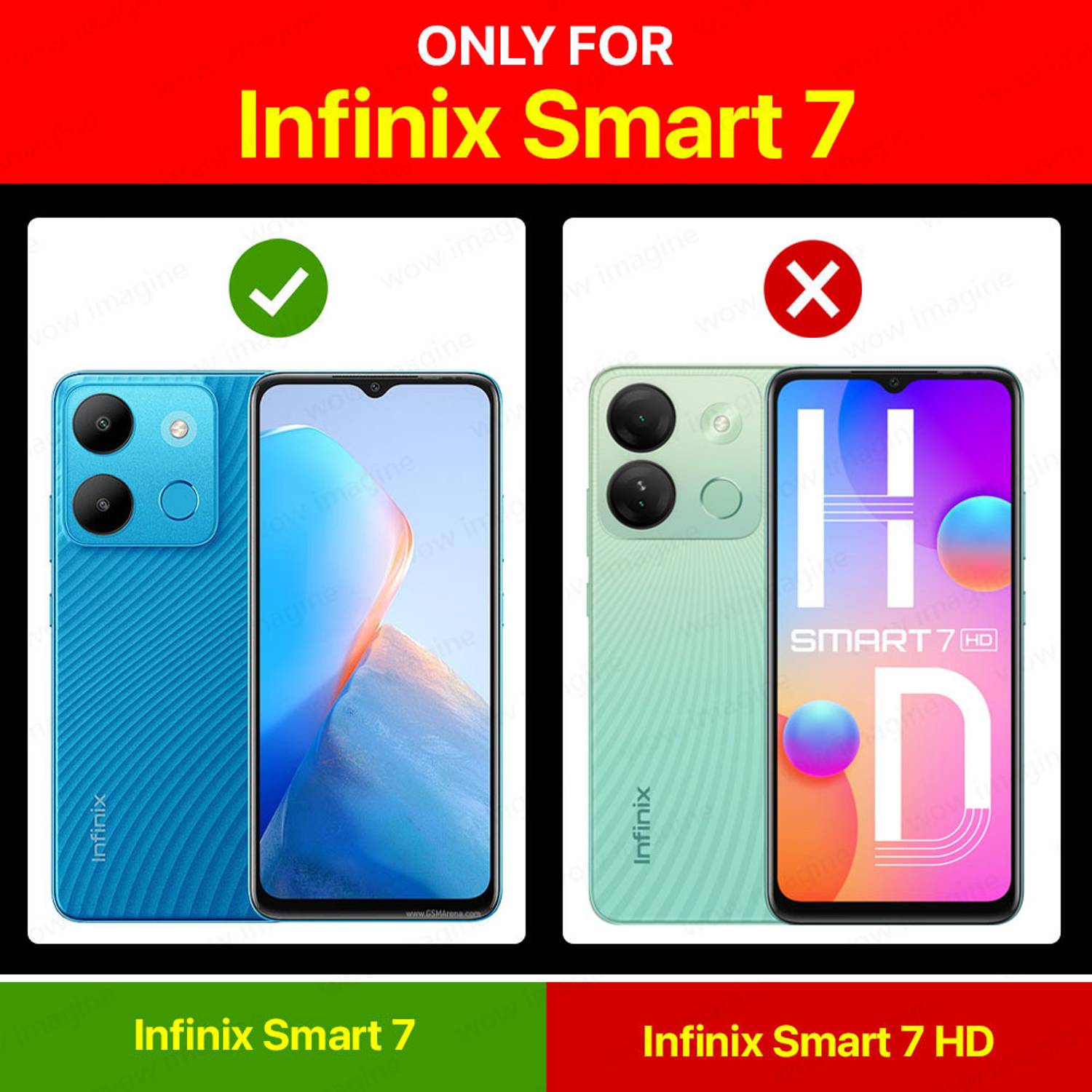 LCEHTOGYE Custodia per Infinix Smart 7, PU Case Staffa Cover + 3 Pellicola Protettiva in Vetro Temperato per Infinix Smart 7 - HZLD - Nero