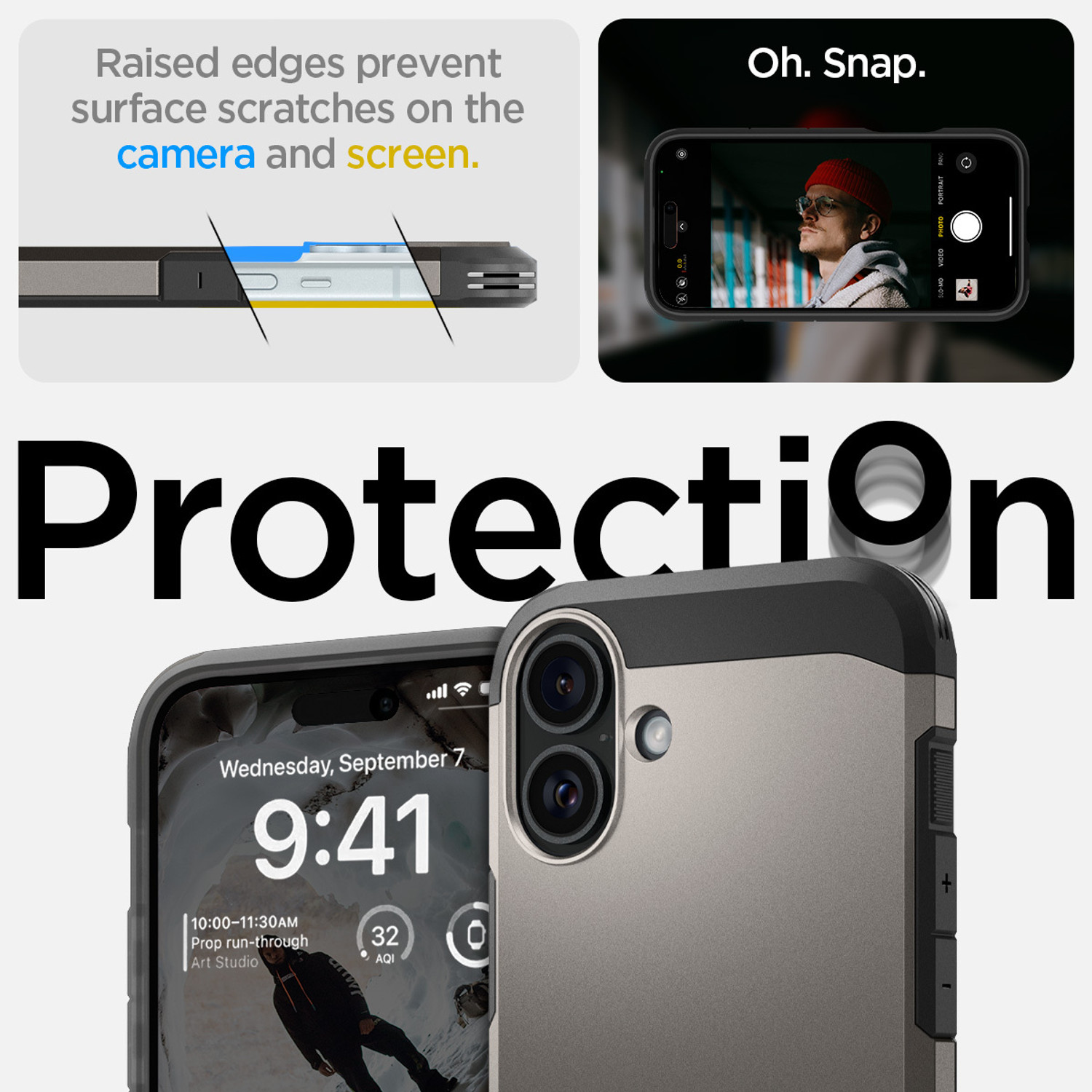 Image of Spigen Tough Armor (AI) MagFit Back Cover for Apple iPhone 16