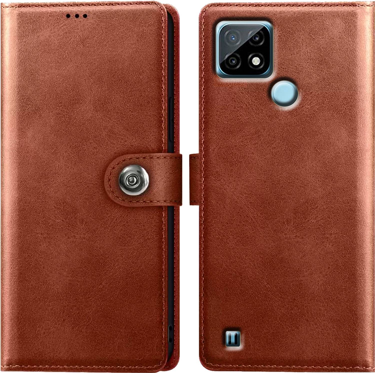 Rofix Star Back Cover for Realme C25Y Brown - Image 1