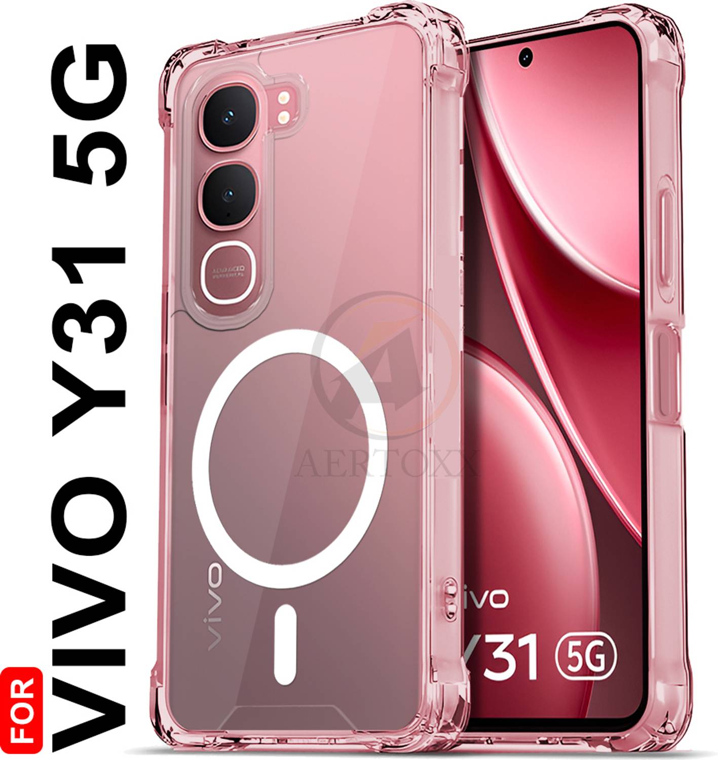 AelVouX Back Cover for Vivo Y31 5G