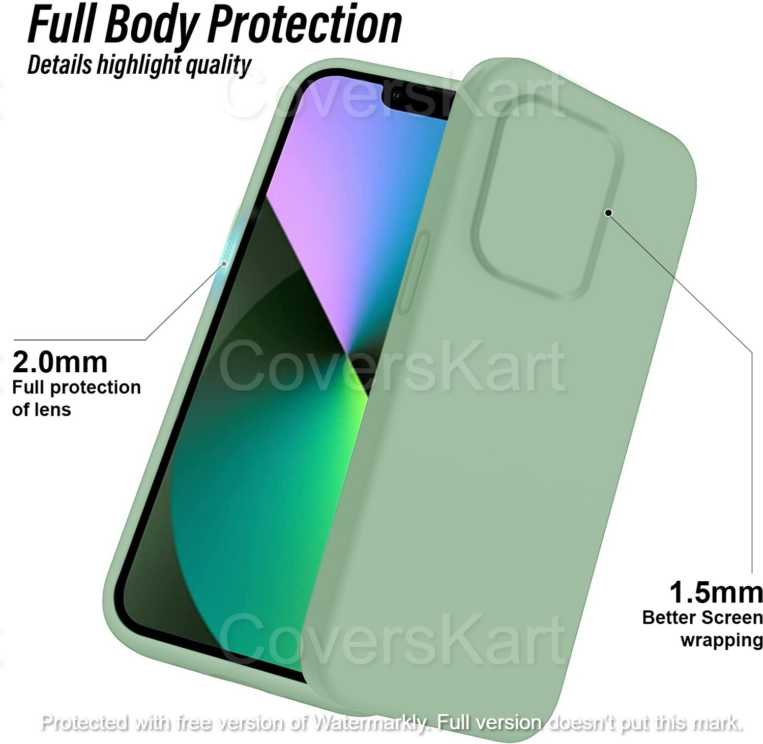 Image of Coverskart Liquid Silicone Back Cover for Infinix HOT 11S, Silky-Soft Touch Full Body Protection Shockproof Case
