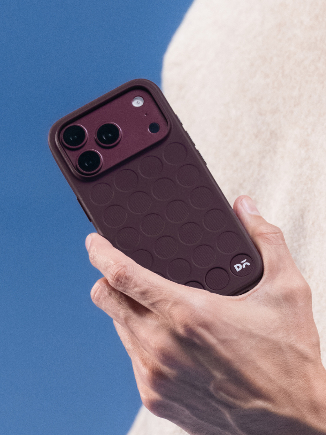 Image of DailyObjects Back Cover for iPhone 18 Pro Max (Maroon, Hard Case, Polycarbonate, Pack of: 1)