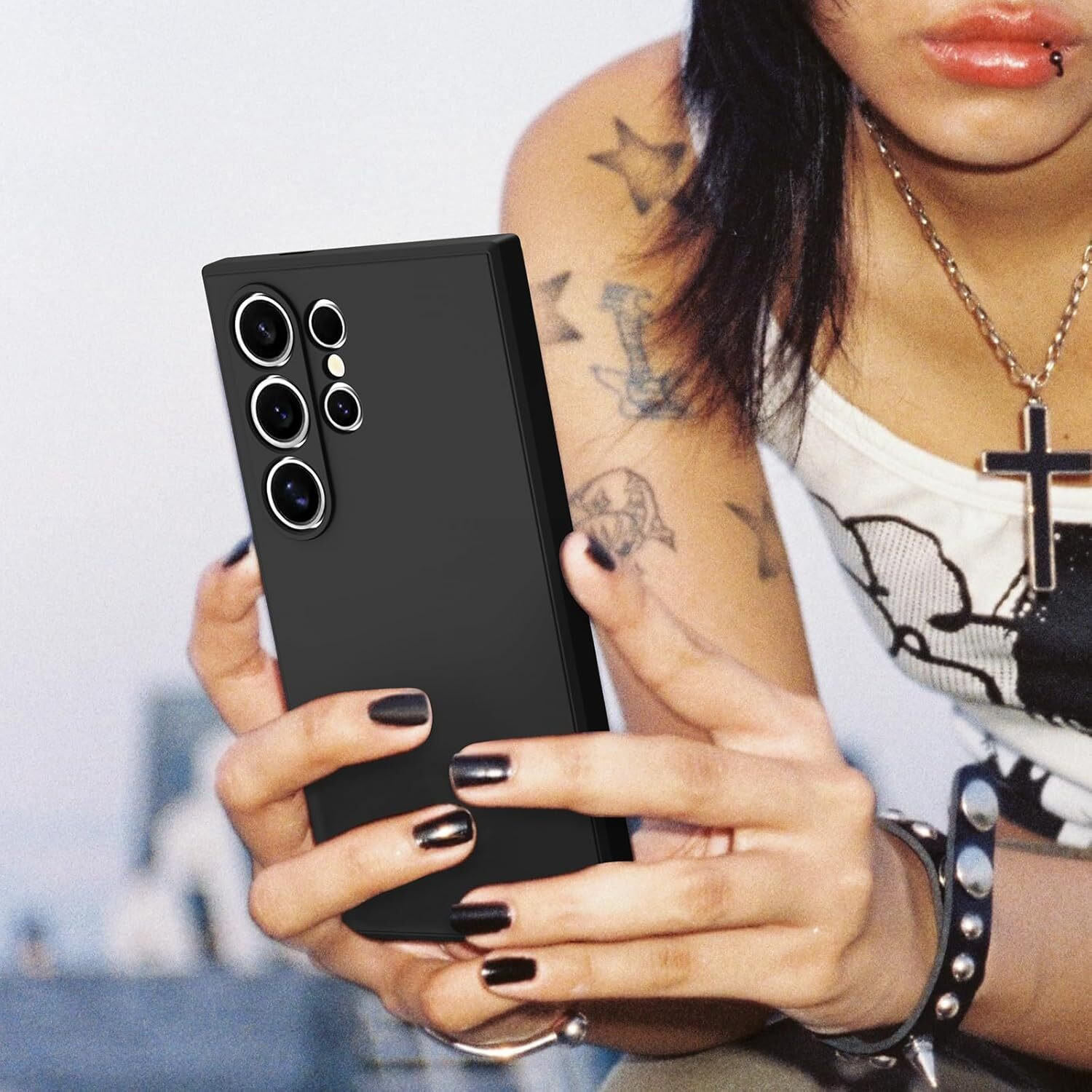 Image of CLOVYR Back Cover for Samsung Galaxy S24 Ultra 5G Silicon Protective Case
