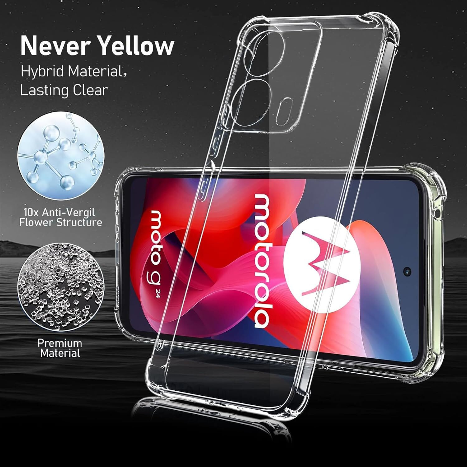 Image of CLOVYR Back Cover for Motorola Moto G24 / G24 Power.Motorola G24