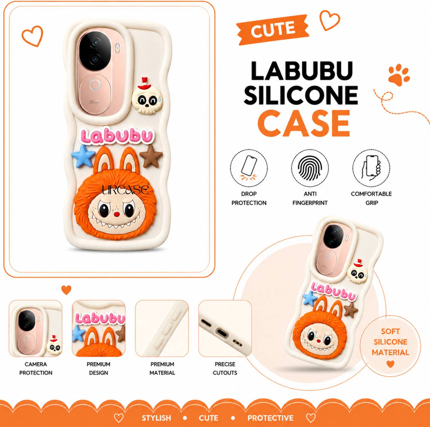 URCASE Back Cover for vivo V40e 5G - Image 2