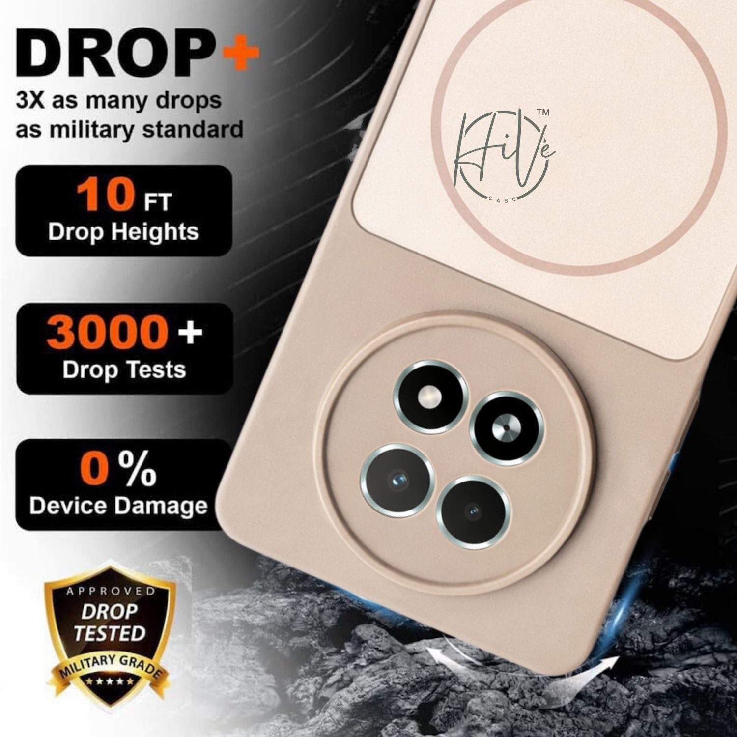 Image of Hive Back Cover for Realme 12 5G, realme 13 5G, Realme 12X 5G, Realme C65 5G, Narzo 70X