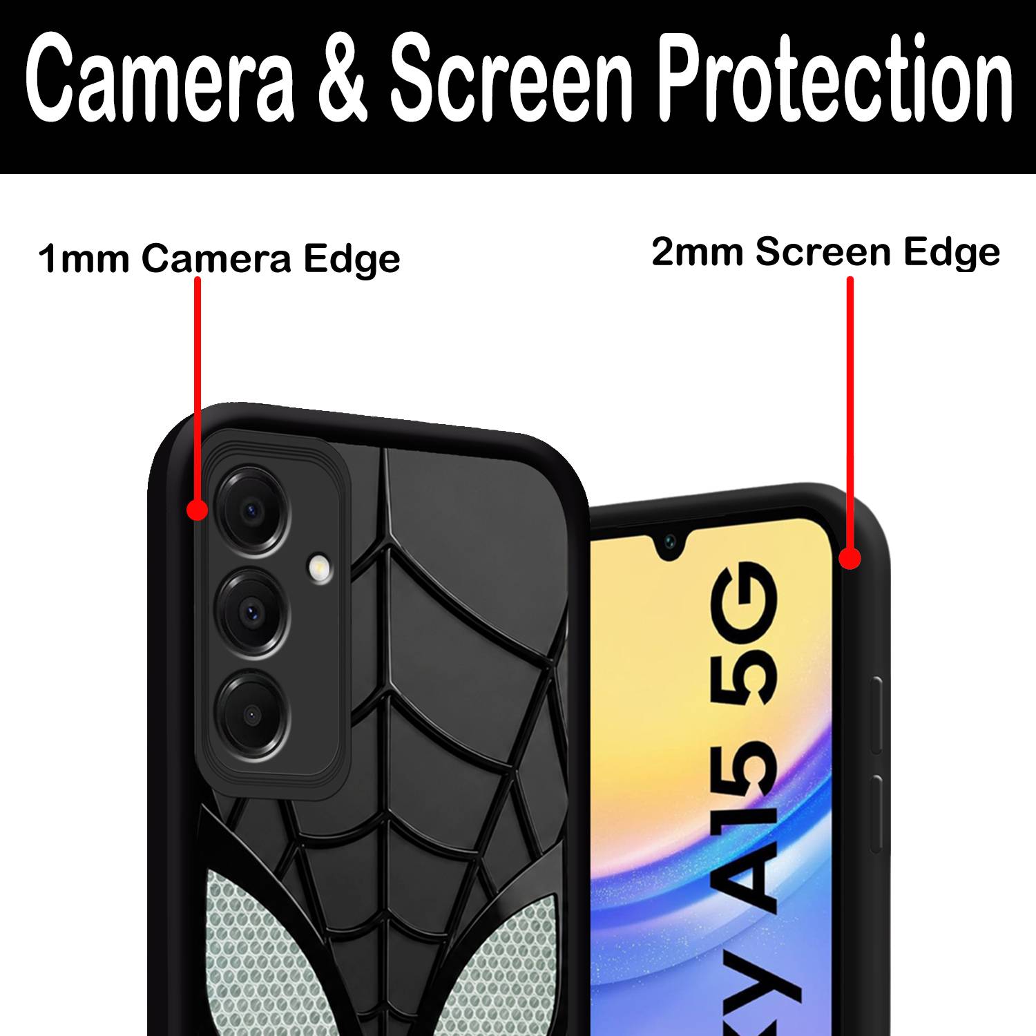 CASEHYP Samsung A15 5G Spiderman Shockproof Back Cover - Image 2