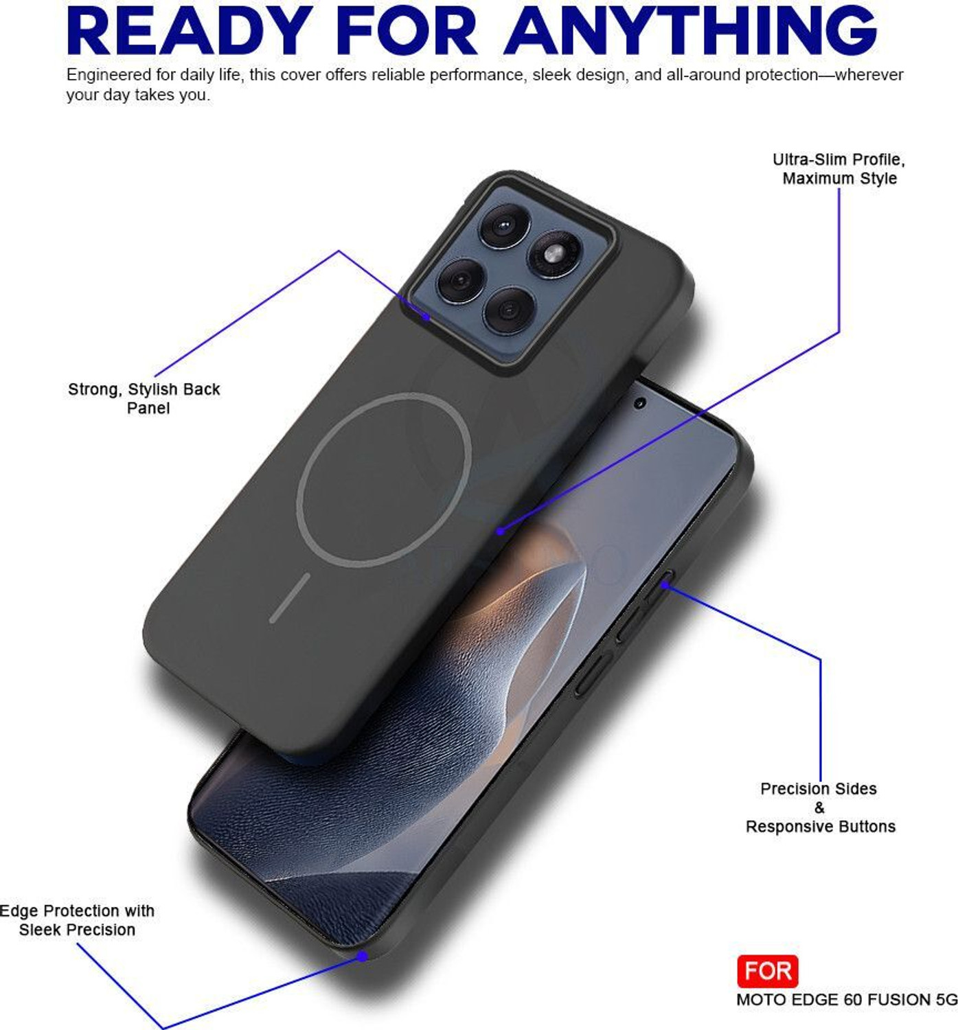 Image of AESTMO Back Cover for MOTOROLA Edge 60 Fusion 5G