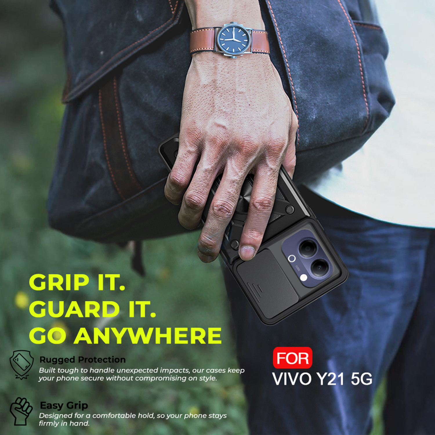 Image of AESTMO Back Cover for Vivo Y21 5G