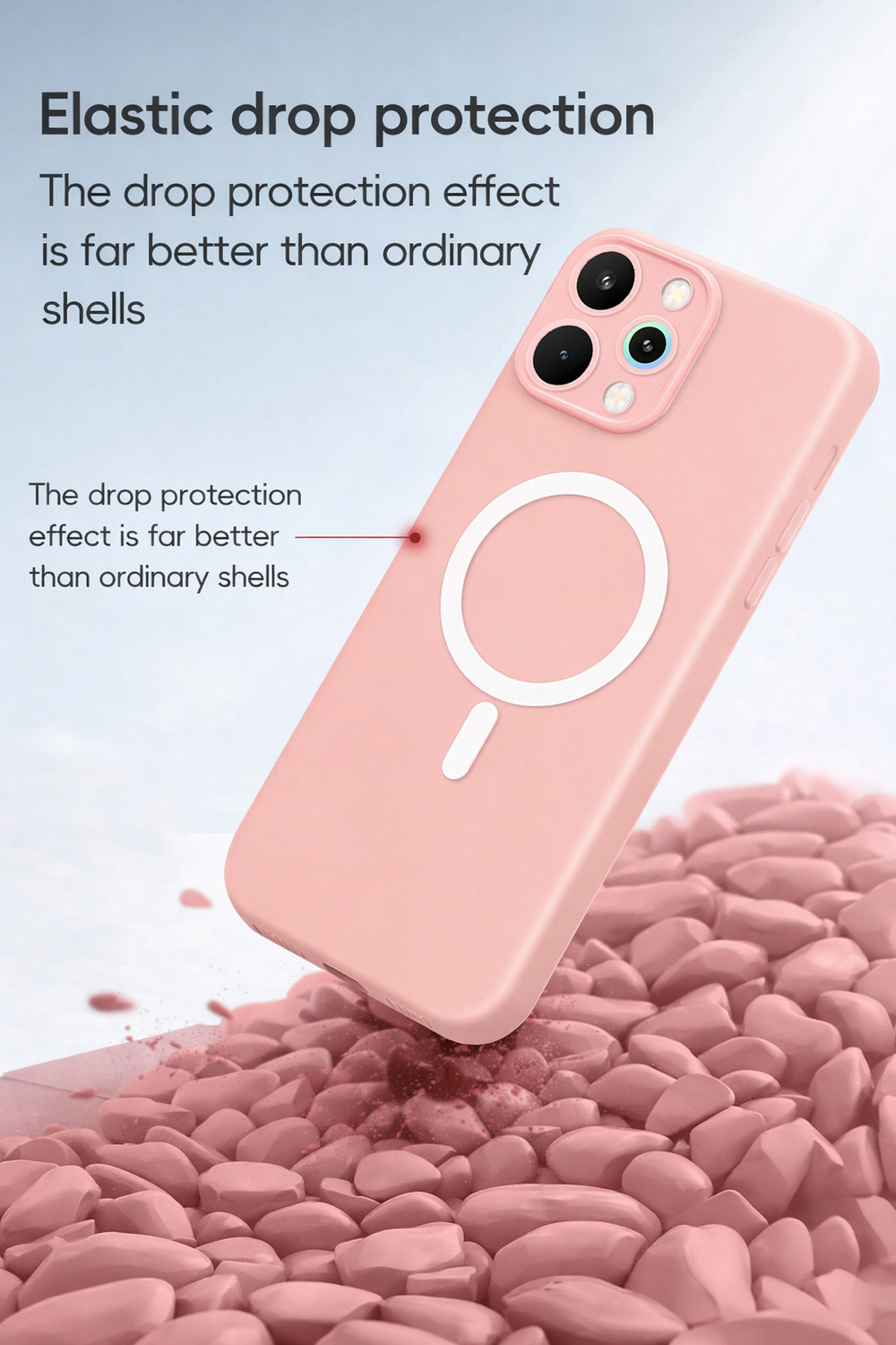 Image of GLOBAL NOMAD Back Cover for realme 12x 5G (Pink, Shock Proof, Polycarbonate, Pack of: 1)