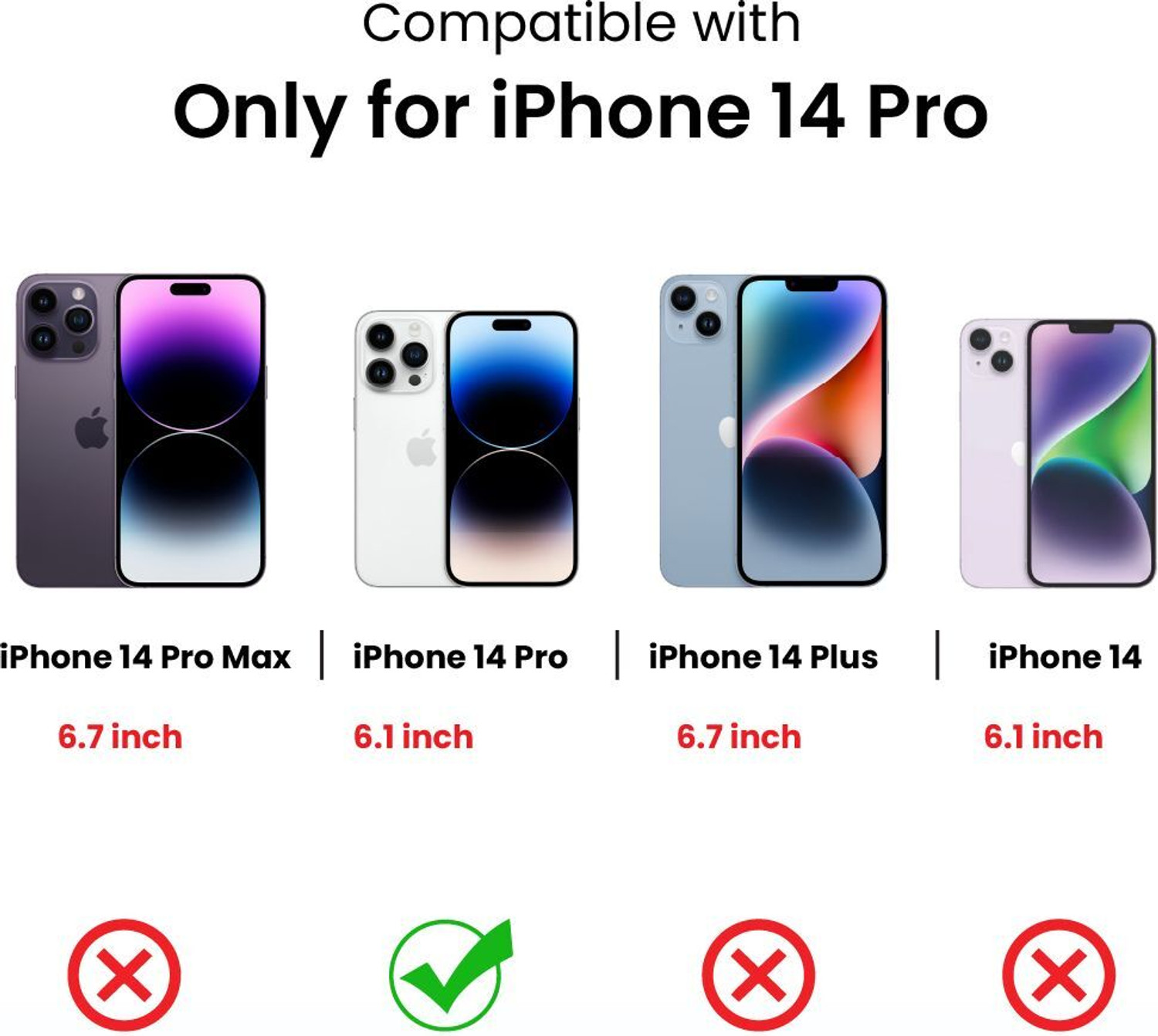 Image of Gripp Military Grade Full Protection Back Cover for Apple iPhone 14 Pro