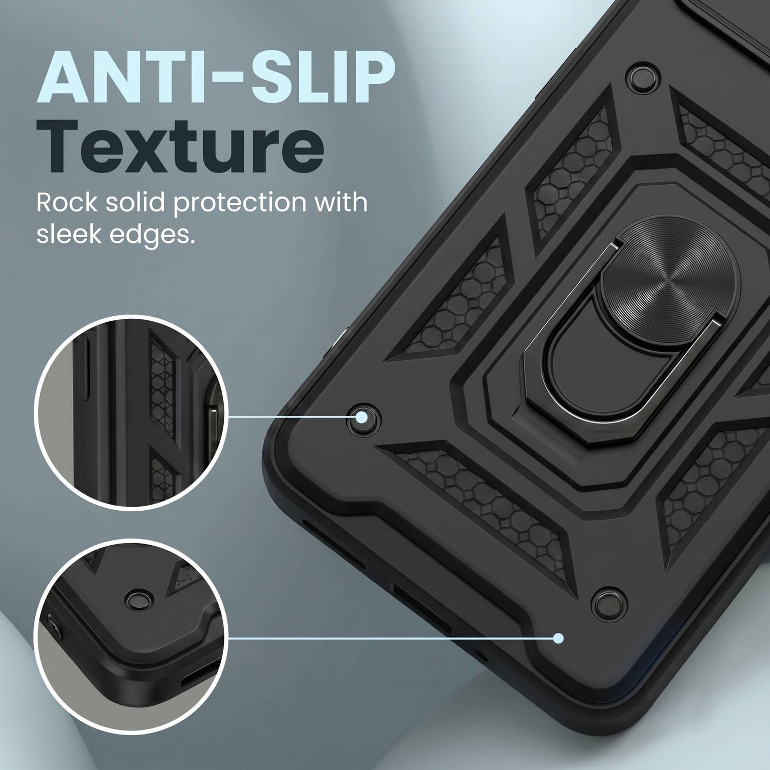 CRAFTIFY Back Cover for Samsung Galaxy S23 Fe 5G Black - Image 4
