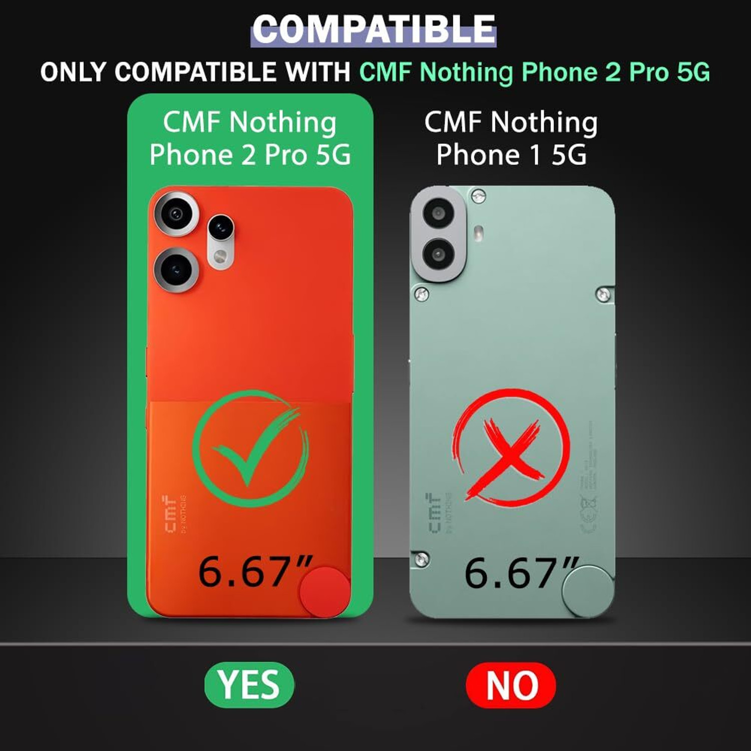 Image of Casotec Back Cover for CMF by Nothing Phone 2 Pro 5G (Transparent, Silicon, Pack of: 1)