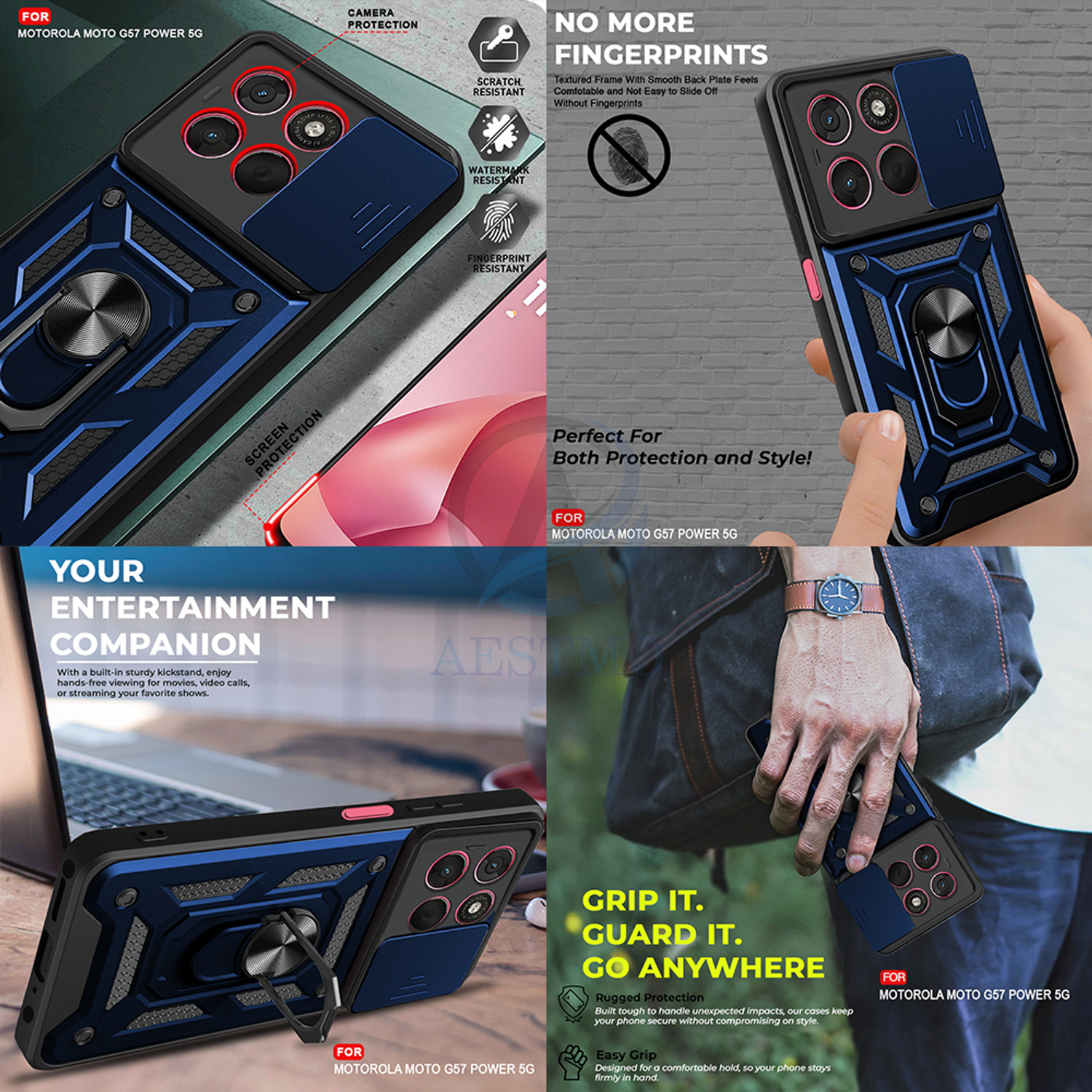Image of AESTMO Back Cover for Motorola Moto G57 Power 5G