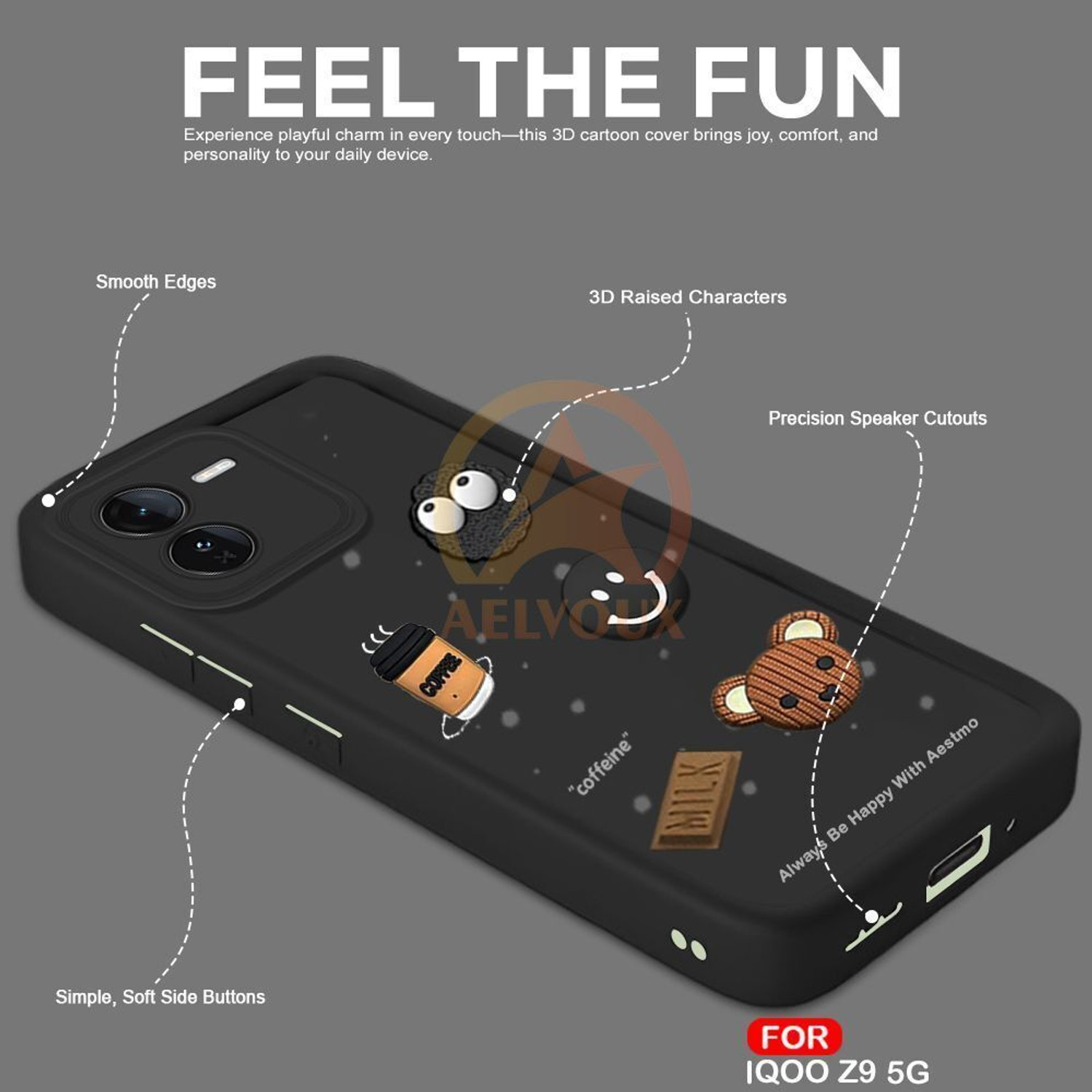 Image of AelVouX Back Cover for iQOO Z9 5G