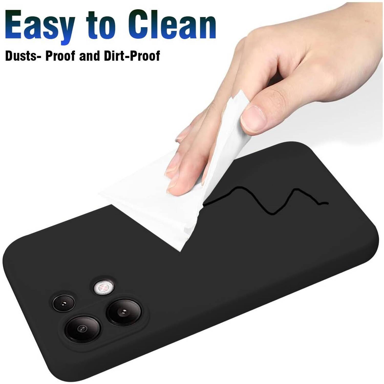KANSOL Back Cover for Redmi Note 13 5G Black - Image 3