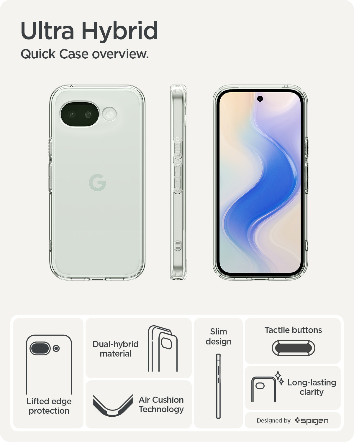 Image of Spigen Ultra Hybrid Back Cover for Google Pixel 10a