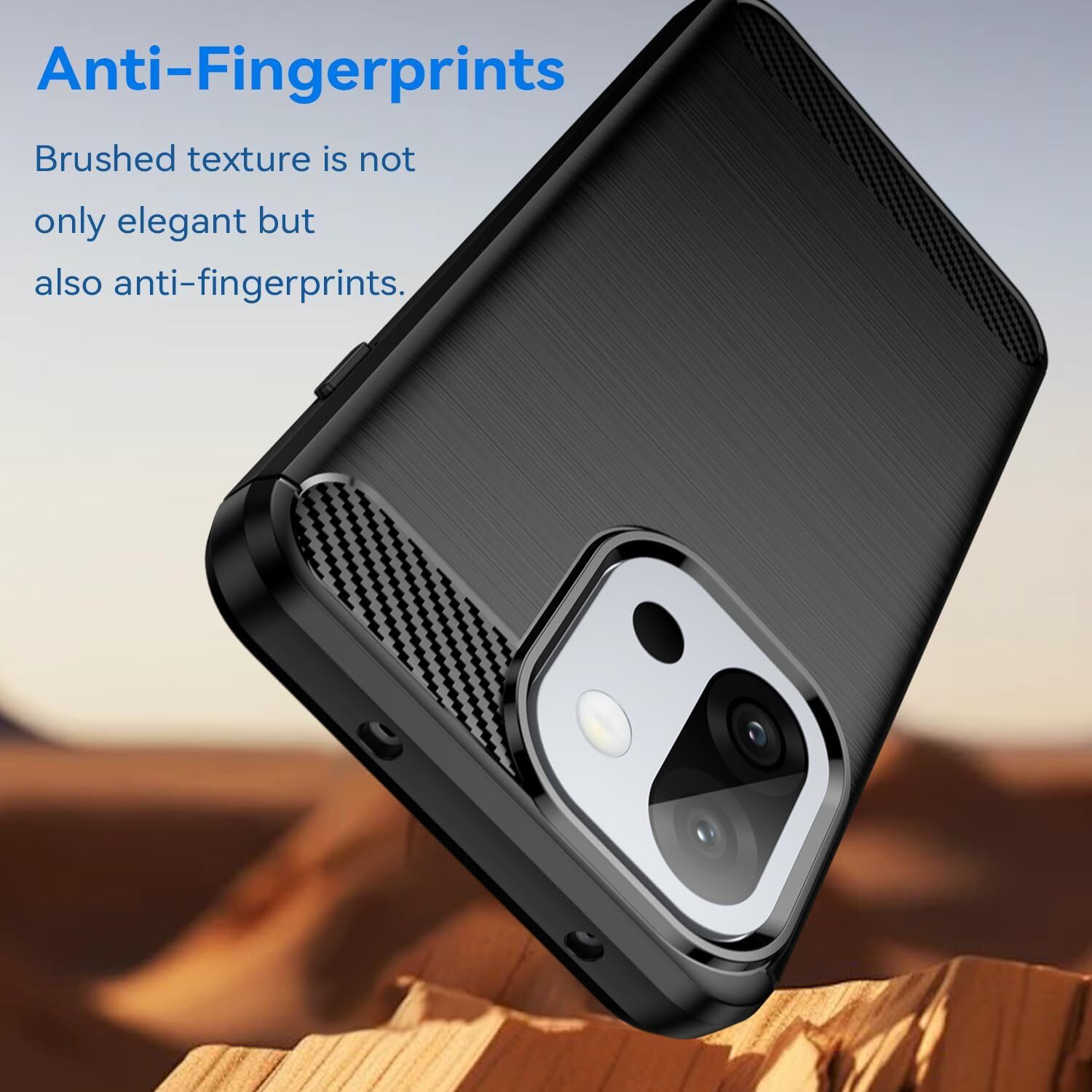 Image of Lustree Back Cover for OnePlus 13s / OnePlus 13T Brushed Texture Flexible Shockproof Zebra TPU