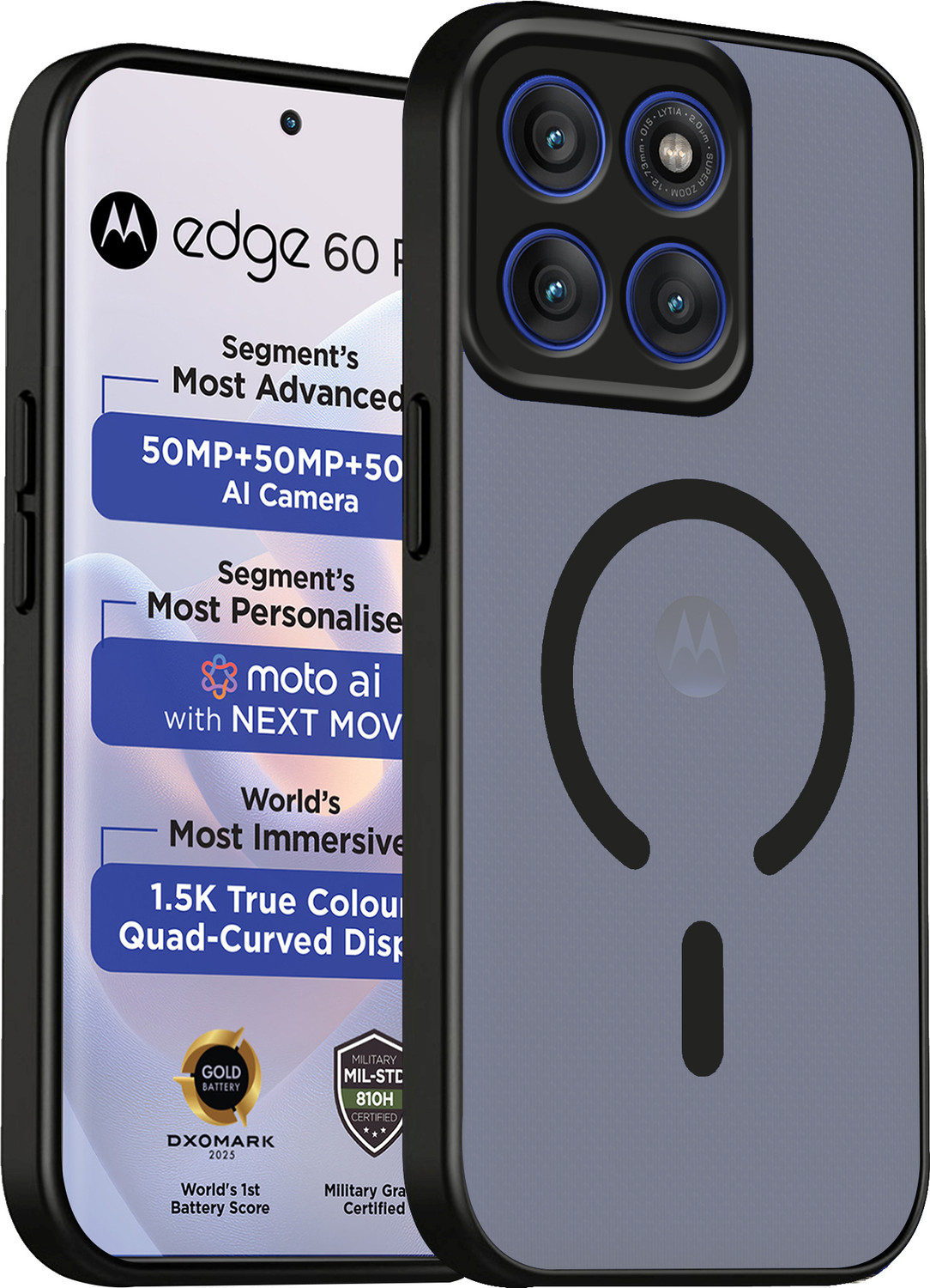 Image of SMARTPOCKET Back Cover for Motorola Edge 60 Pro