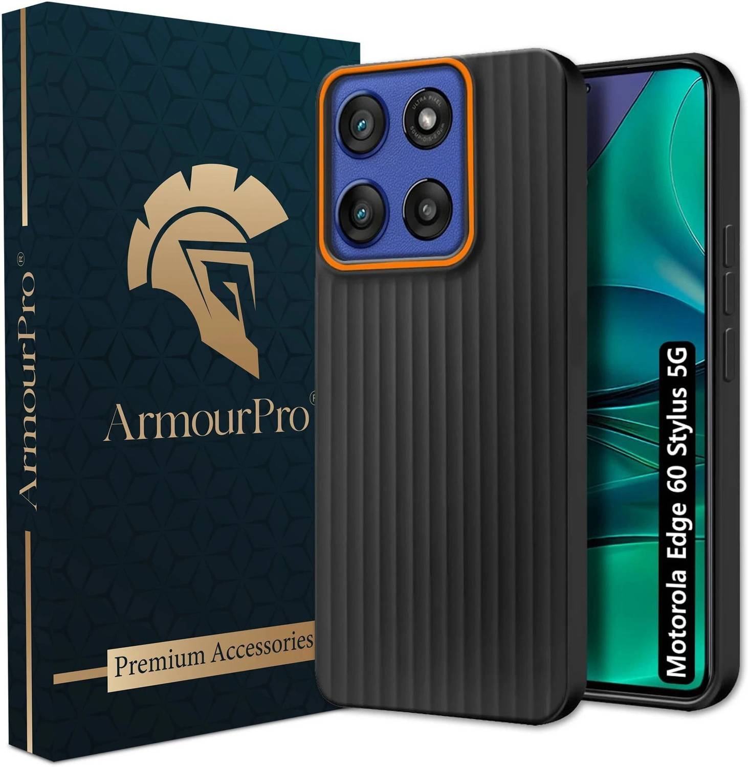 ArmourPro Back Cover for MOTOROLA Edge 60 Stylus, Moto 60 Stylus, Ringline Case