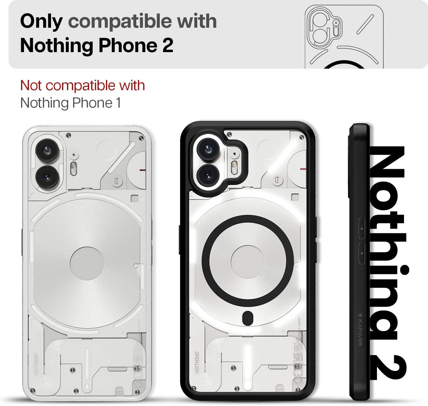 Image of Kapaver Back Cover for Nothing Phone 2