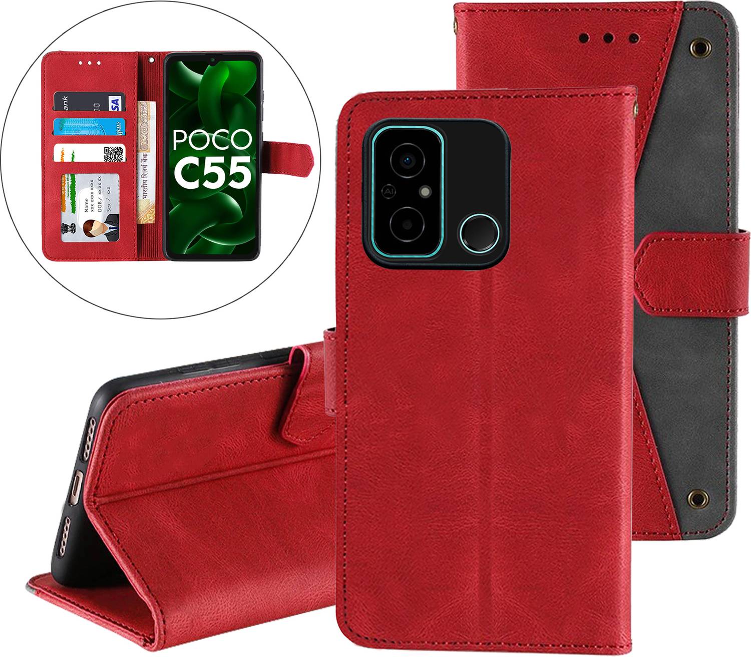 Autofocus Back Cover for Poco C55