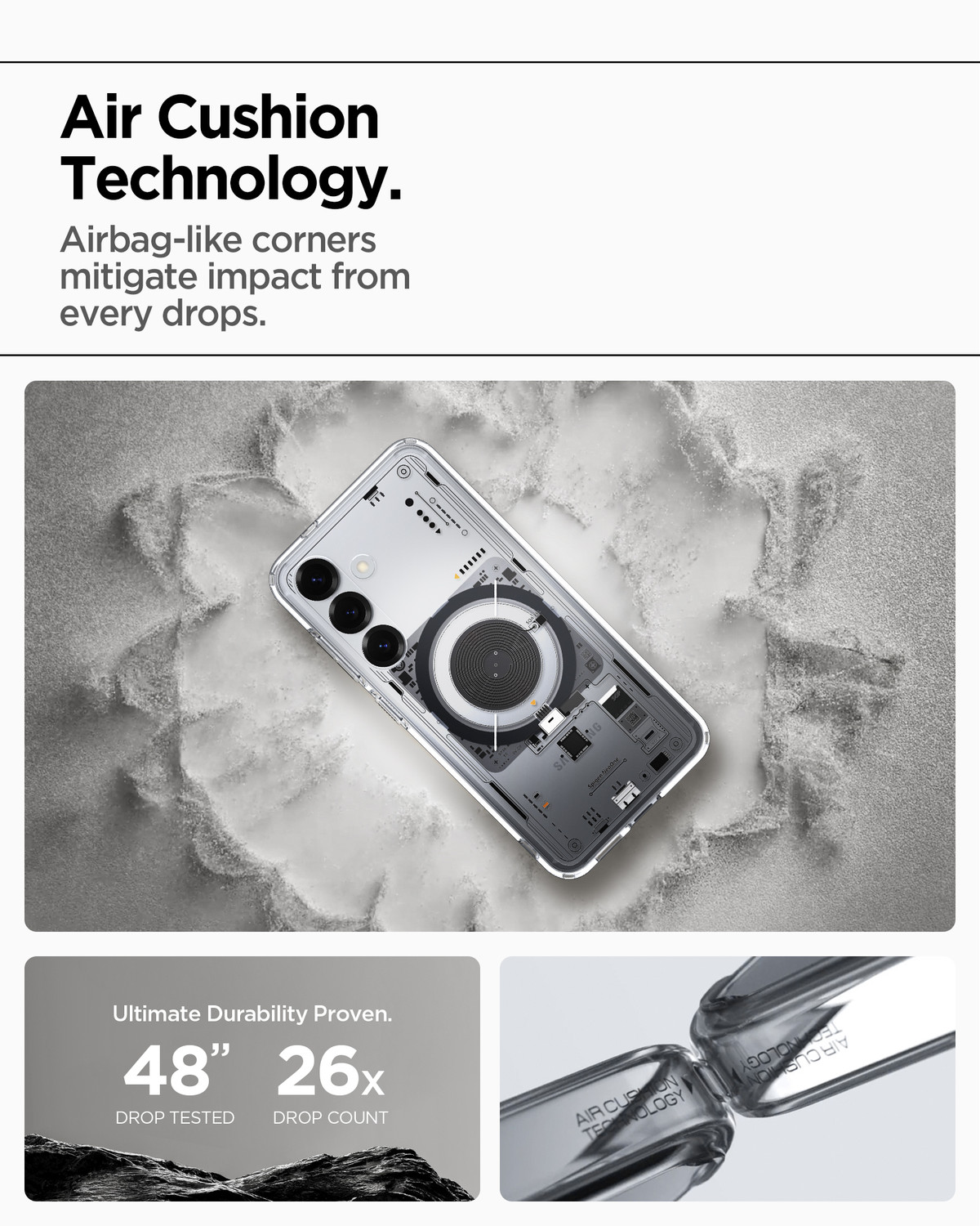 Image of Spigen Ultra Hybrid MagFit Back Cover for Samsung Galaxy S25, S25 5G