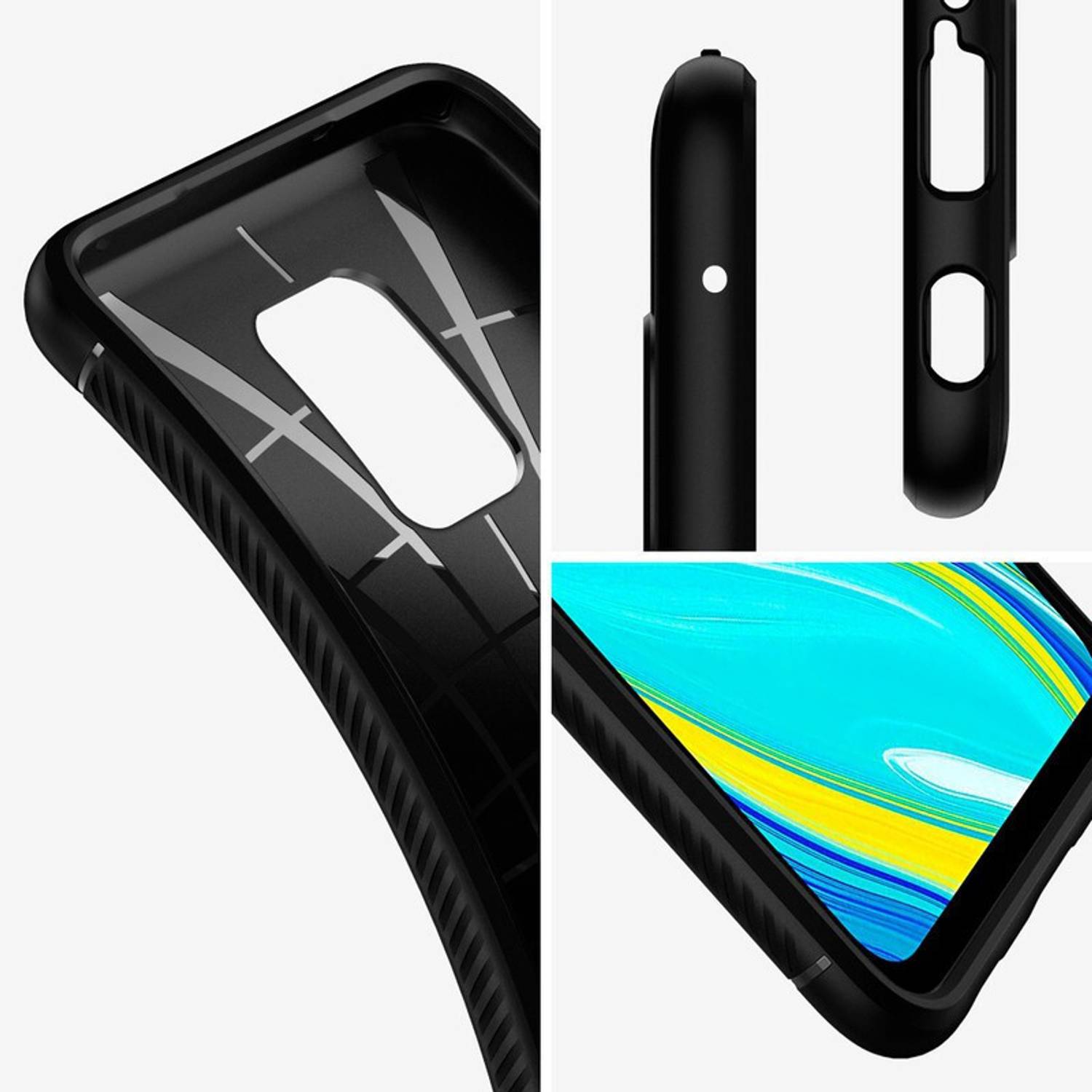Spigen Rugged Armor Back Cover for Redmi Note 9s, 9 Pro, 9 pro max