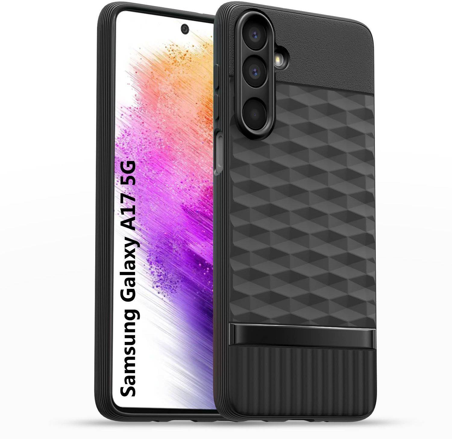ADI Creations Back Cover for Samsung Galaxy A17 5G, Hexa Cube Design | Ultra Slim Soft Case | Inner Velvet Fabric