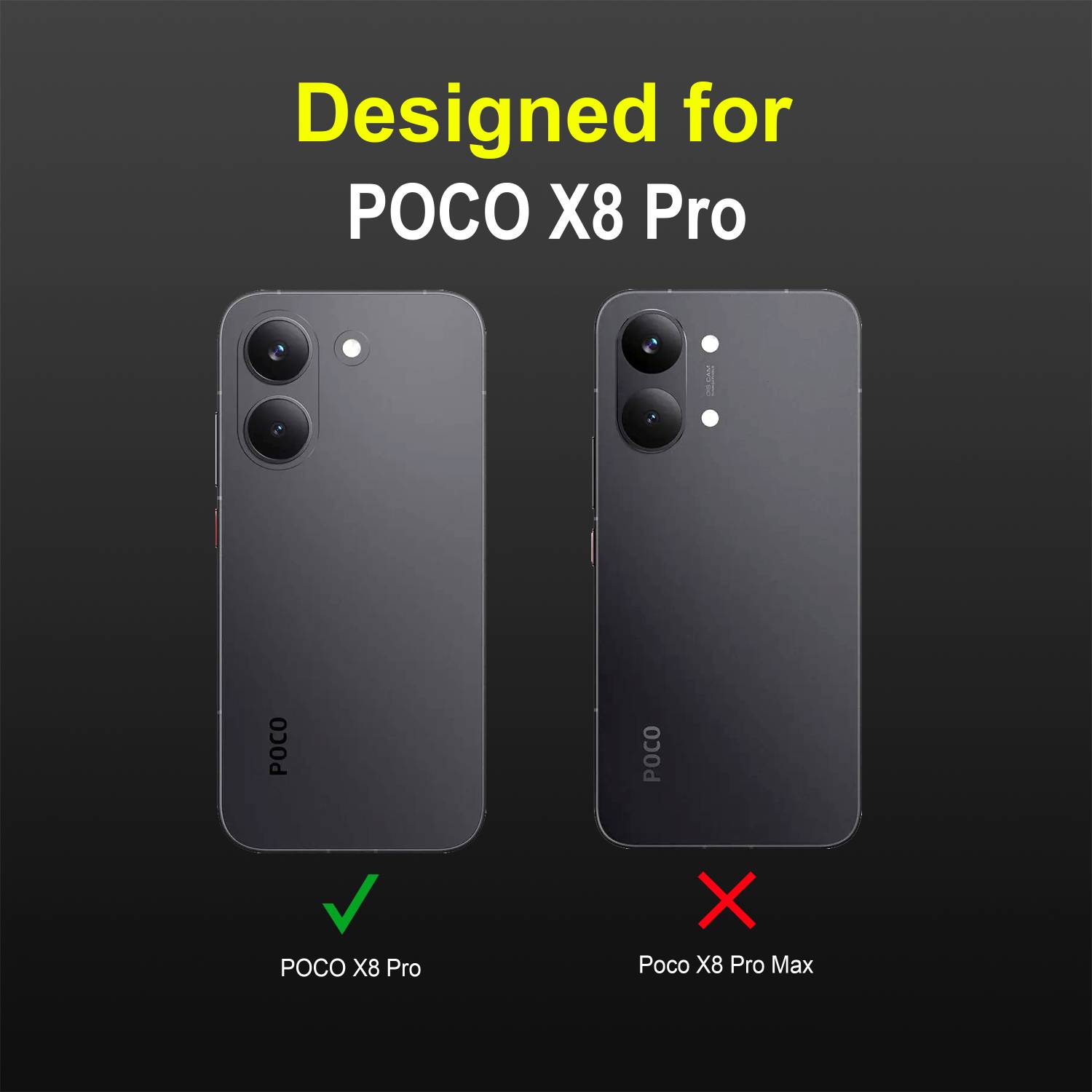 Zapcase Back Cover for POCO X8 Pro - Zapcase : Flipkart.com