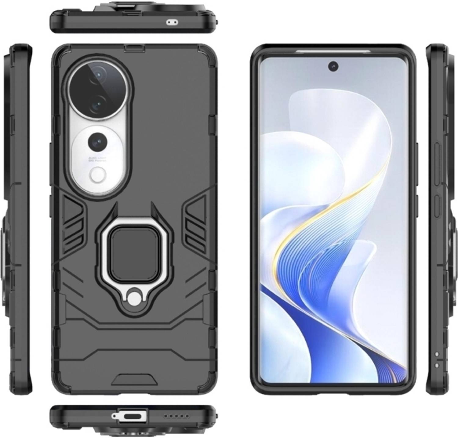 Fablue Back Cover for Vivo T3 Ultra 5G Black - Image 2