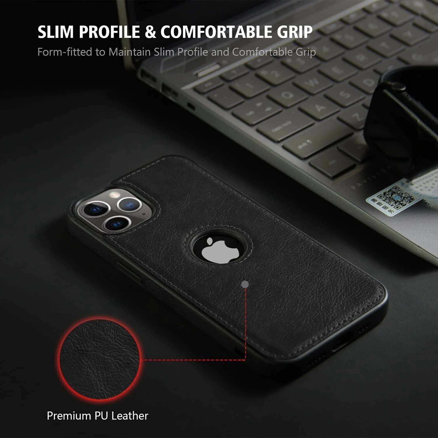 Bonqo Back Cover for iPhone 11 Pro Black - Image 4