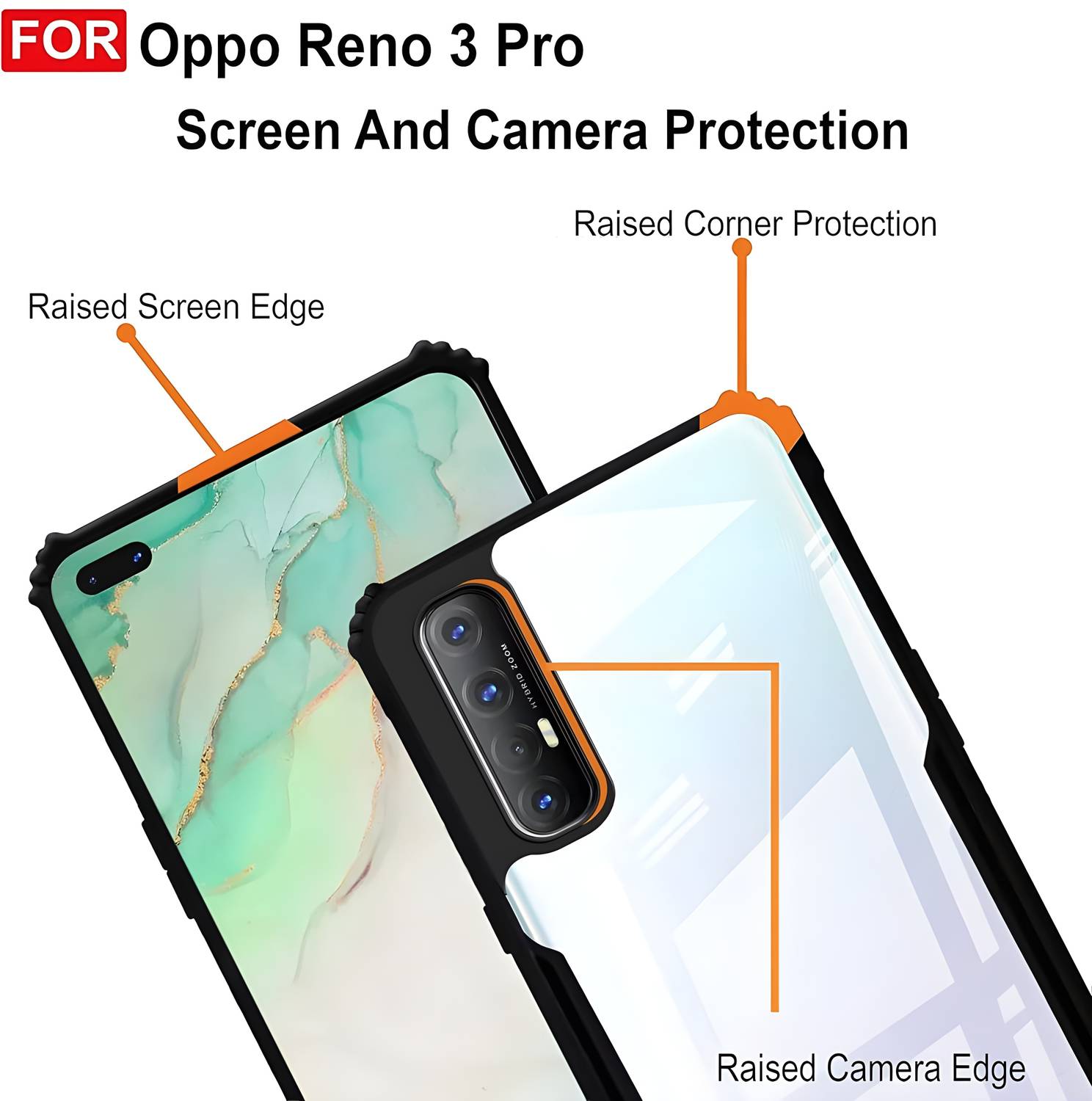 Back Cover for OPPO Reno3 Pro - Image 3