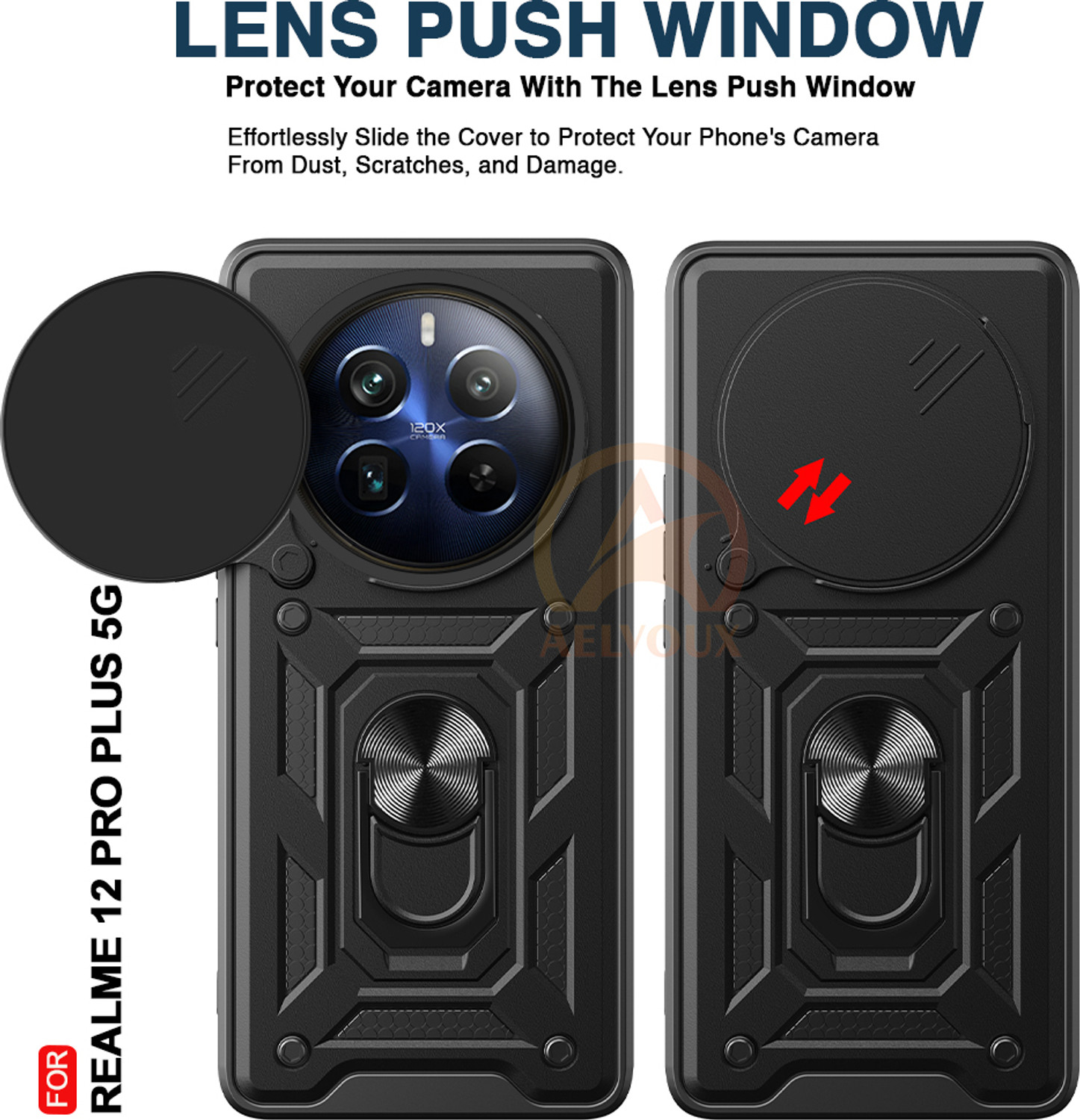 Image of AelVouX Back Cover for Realme 12 Pro Plus 5G