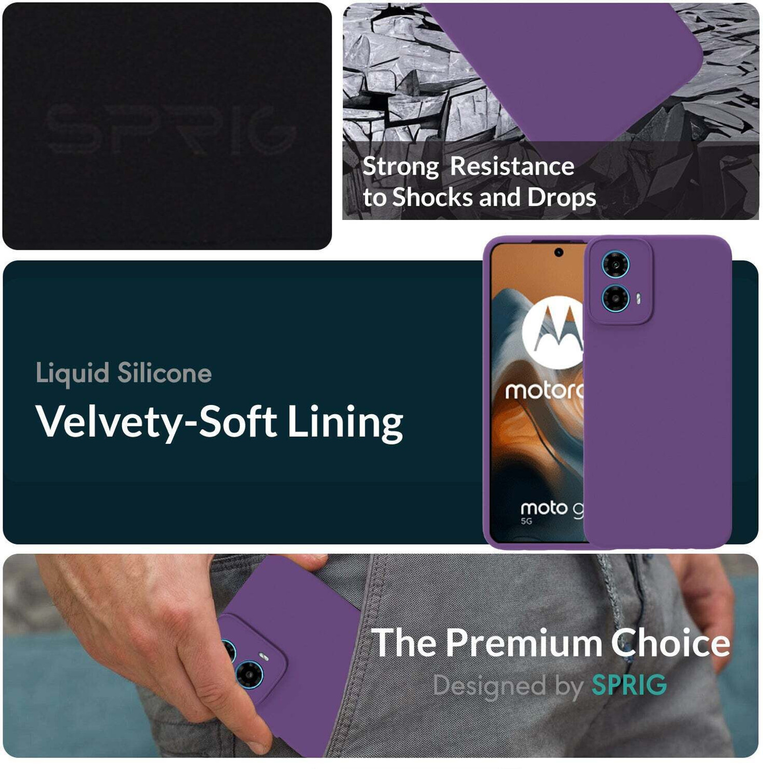 Image of Sprig Back Cover for MOTOROLA g45 5G, G45