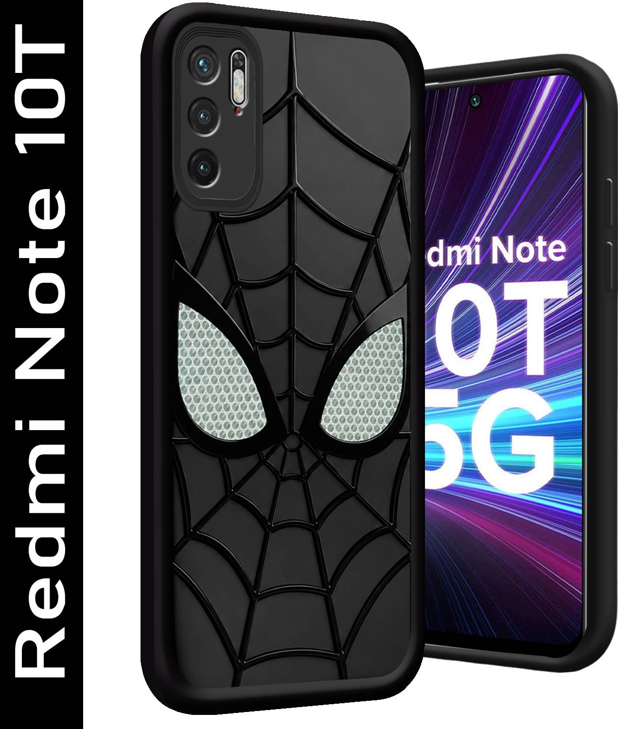 SMARTPOCKET Back Cover for Redmi Note 10T 5G Black